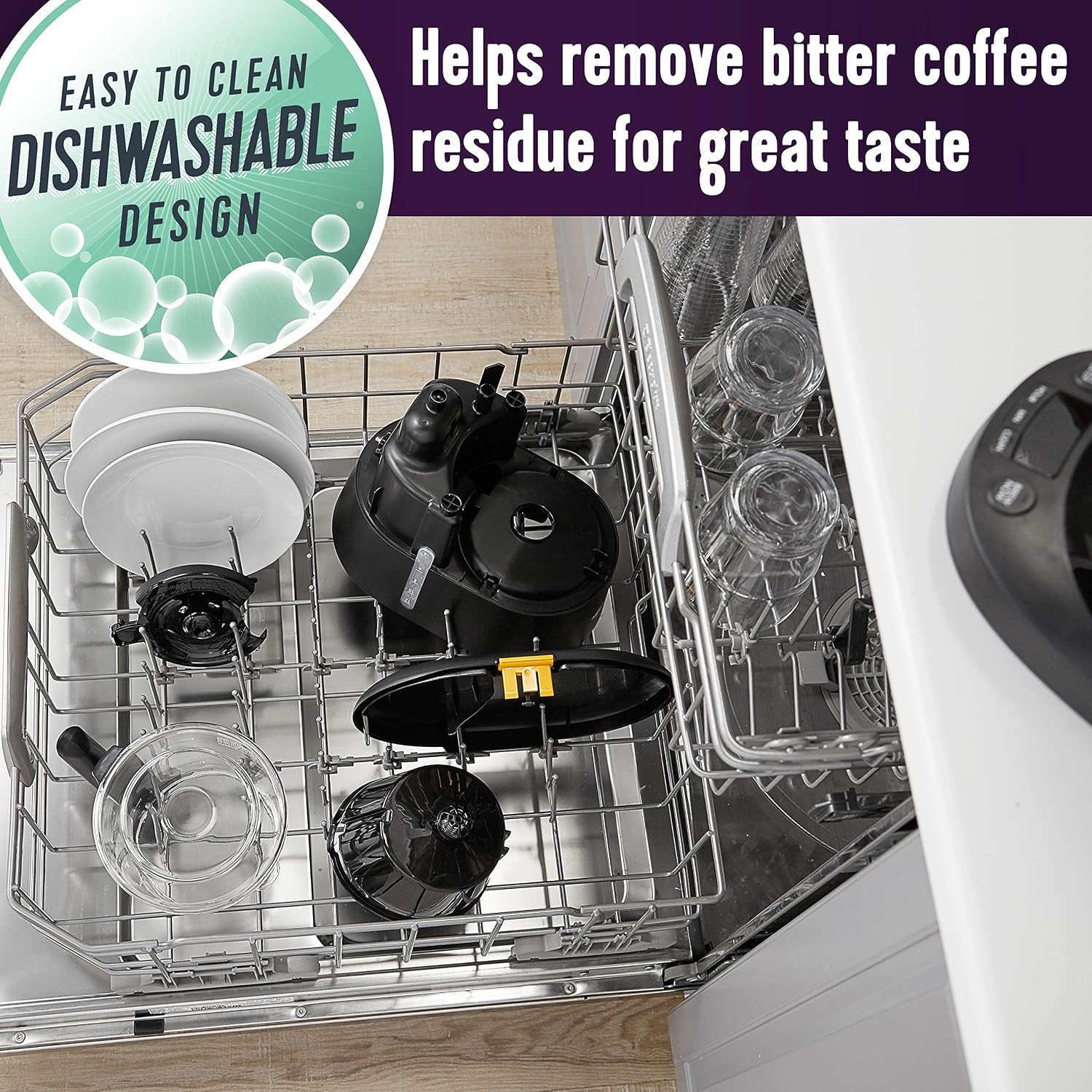 Mr. Coffee 12 Cup Dishwashable Coffee Maker with Advanced Water Filtration & Permanent Filter Mr. Coffee 12 Cup Dishwashable Coffee Maker with Advanced Water Filtration & Permanent Filter - Image 4