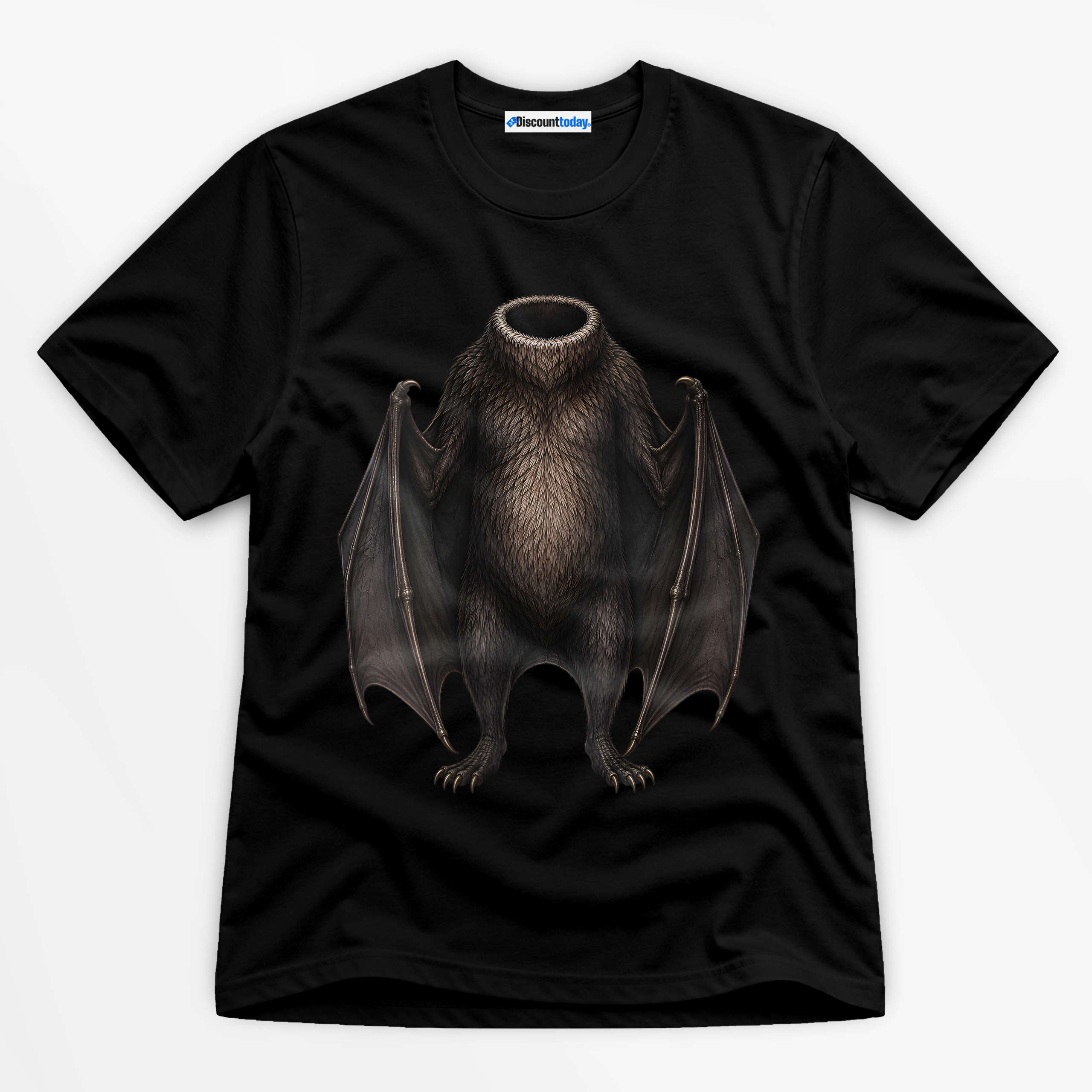 Headless Bat Premium Graphic Black T-Shirt - Halloween catona-0909