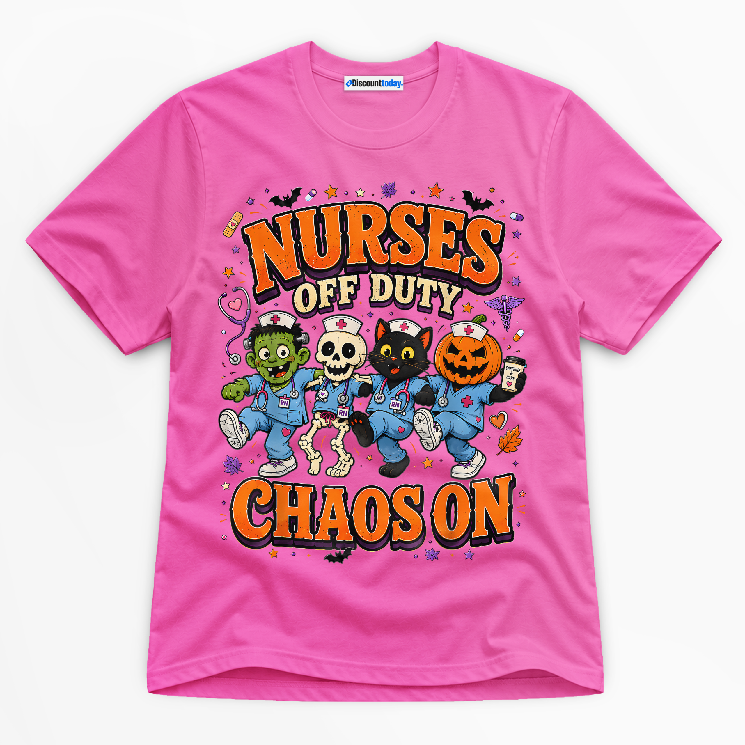 Nurses Off Duty Chaos On Premium Graphic Azalea T-Shirt - Halloween catona-0974-v5