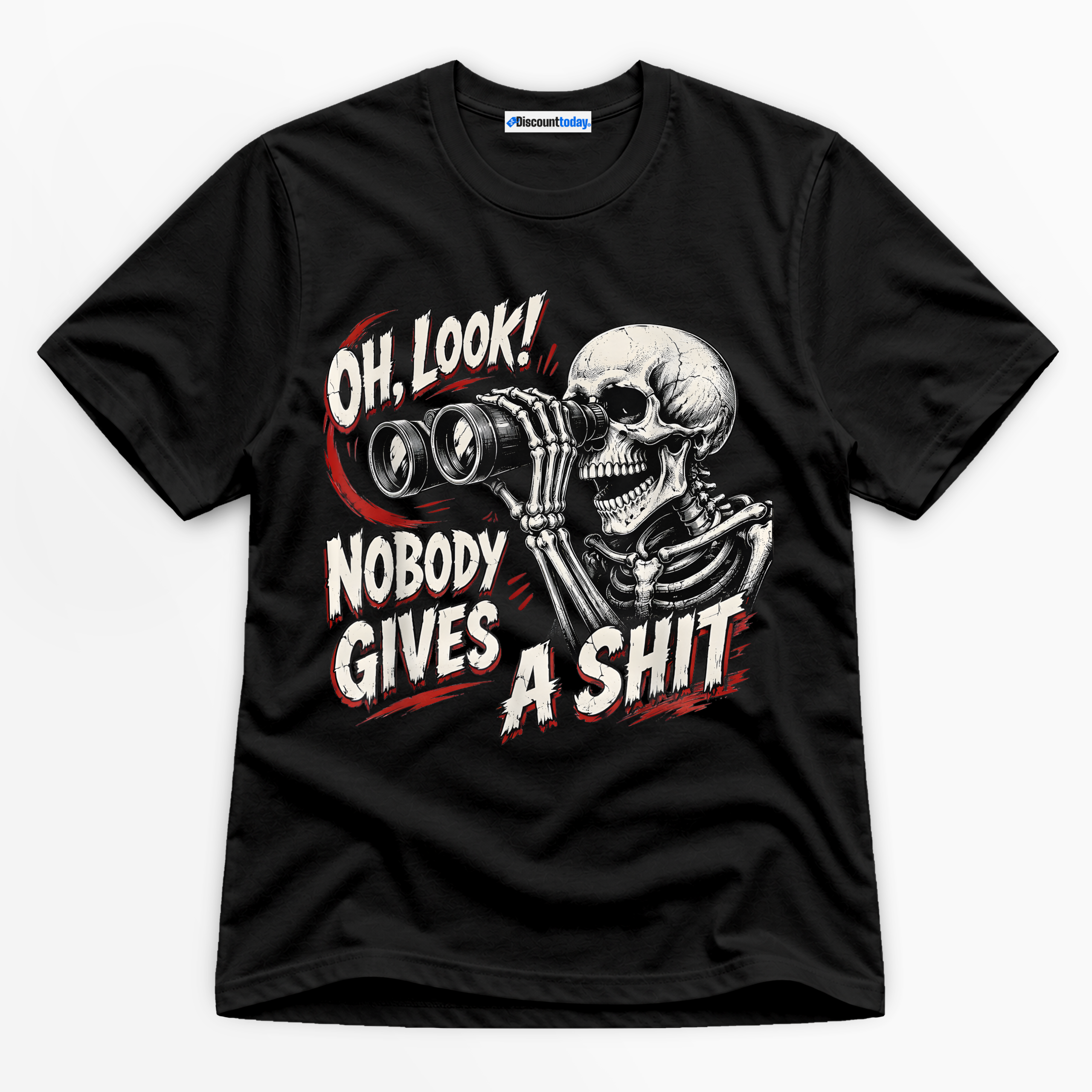 Oh Look Nobody Gives A Shit Premium Graphic T-Shirt - Halloween catona-0975