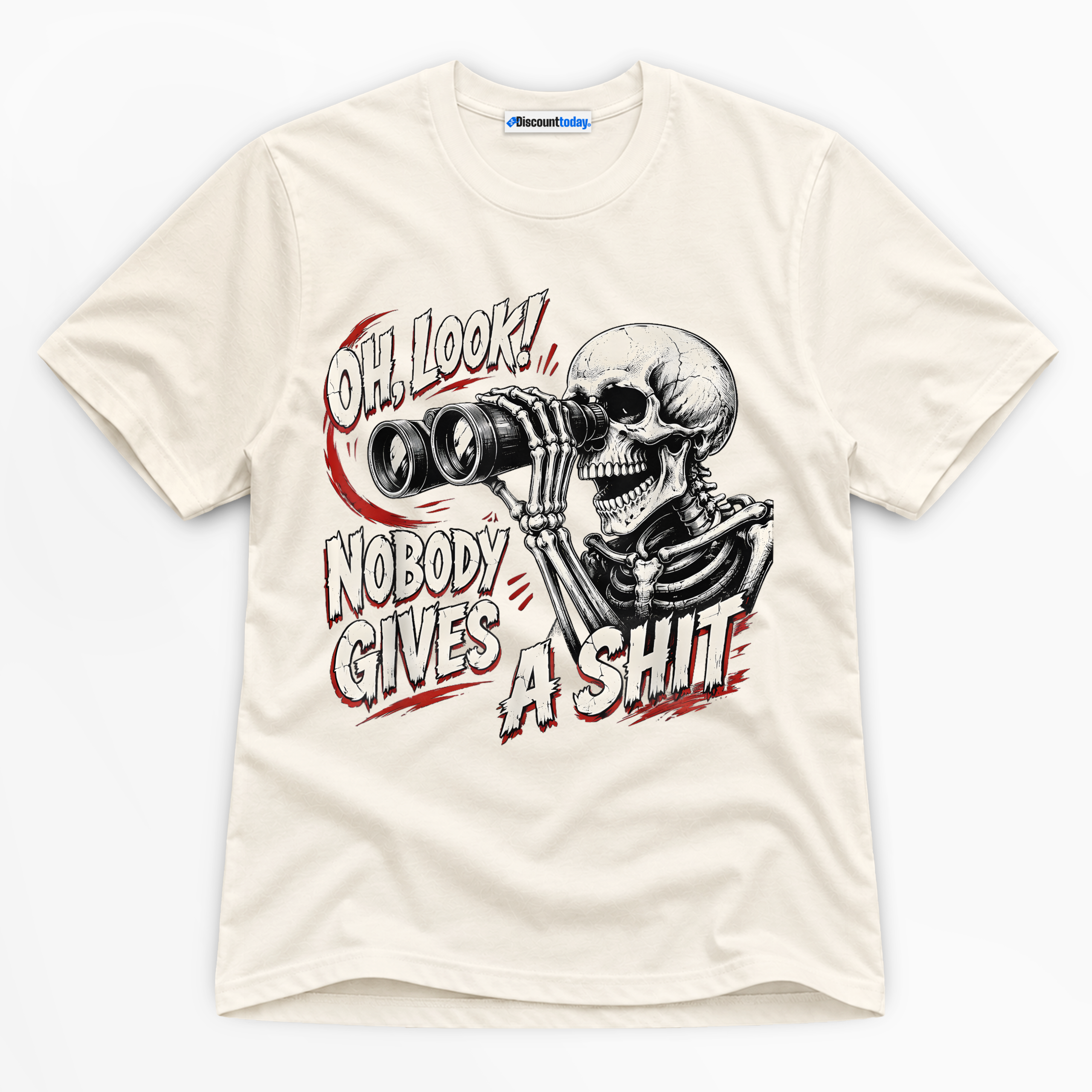 Oh Look Nobody Gives A Shit Premium Graphic T-Shirt - Halloween catona-0975-v2