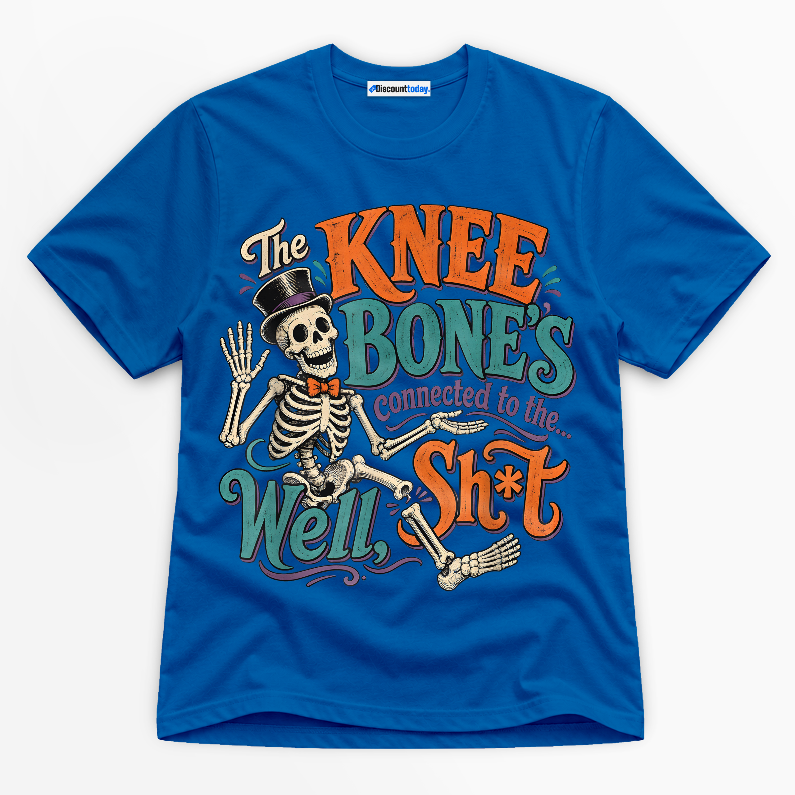 The Knee Bone's Connected To The Well Shit Premium Graphic T-Shirt - Halloween catona-0976-v10