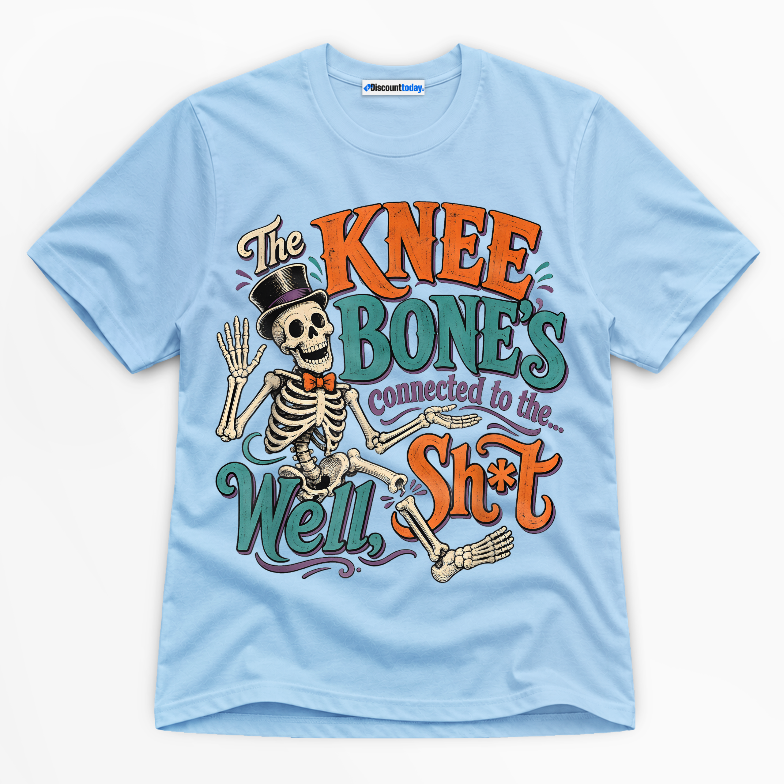 The Knee Bone's Connected To The Well Shit Premium Graphic T-Shirt - Halloween catona-0976-v4