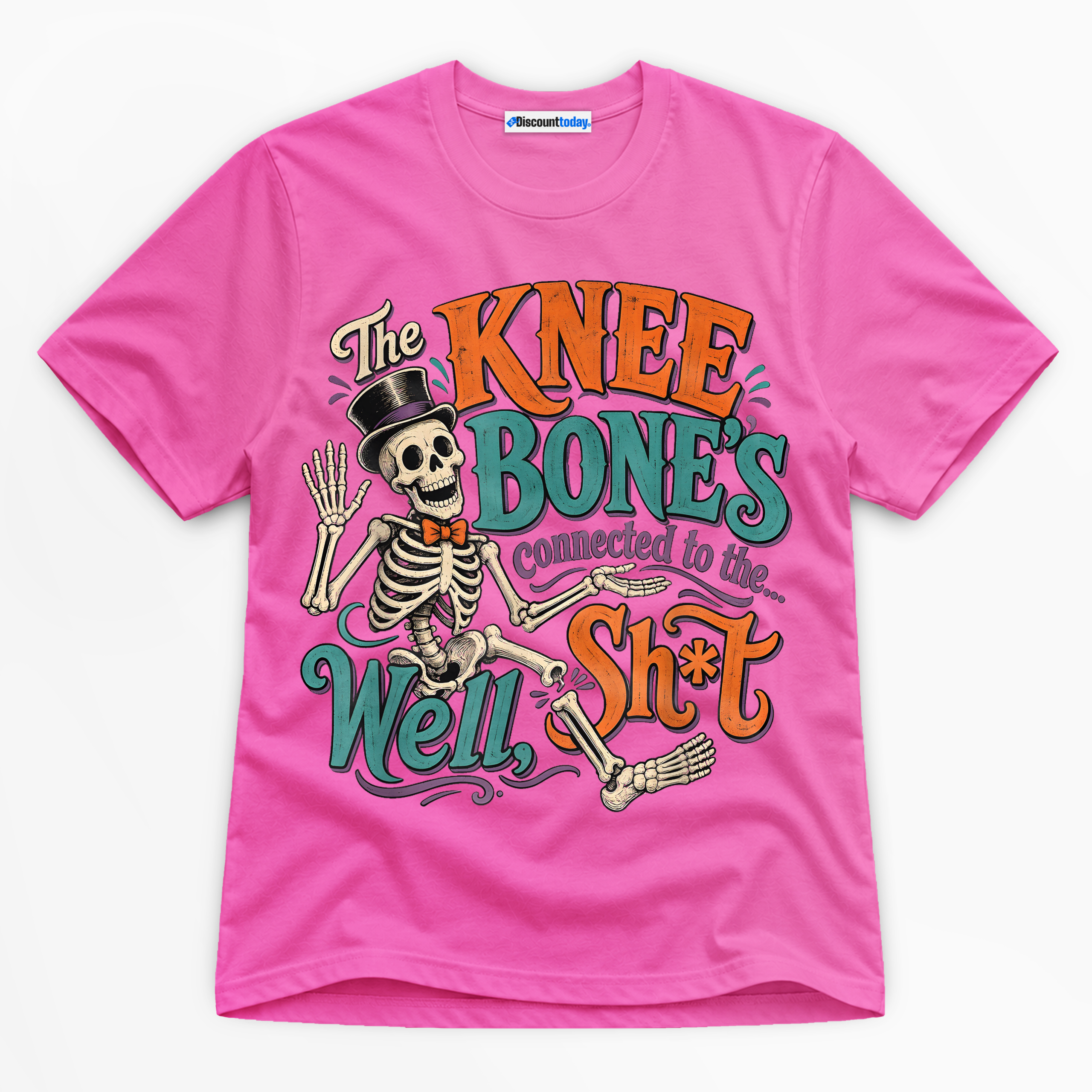 The Knee Bone's Connected To The Well Shit Premium Graphic T-Shirt - Halloween catona-0976-v5