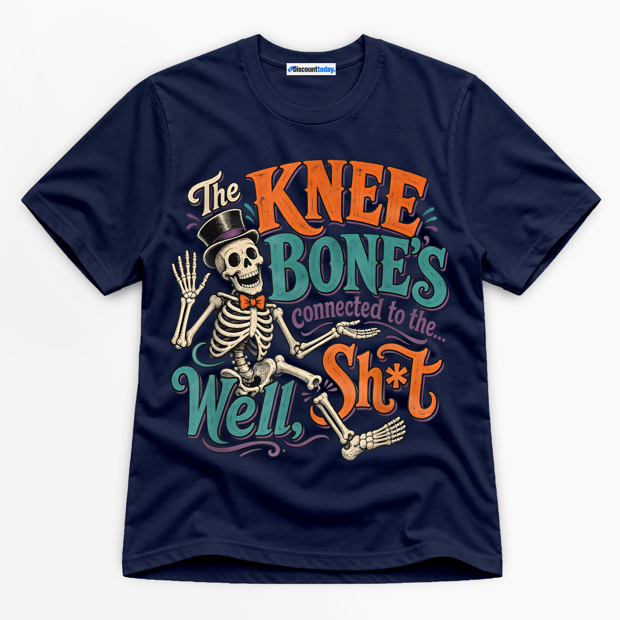 The Knee Bone's Connected To The Well Shit Premium Graphic T-Shirt - Halloween catona-0976-v9