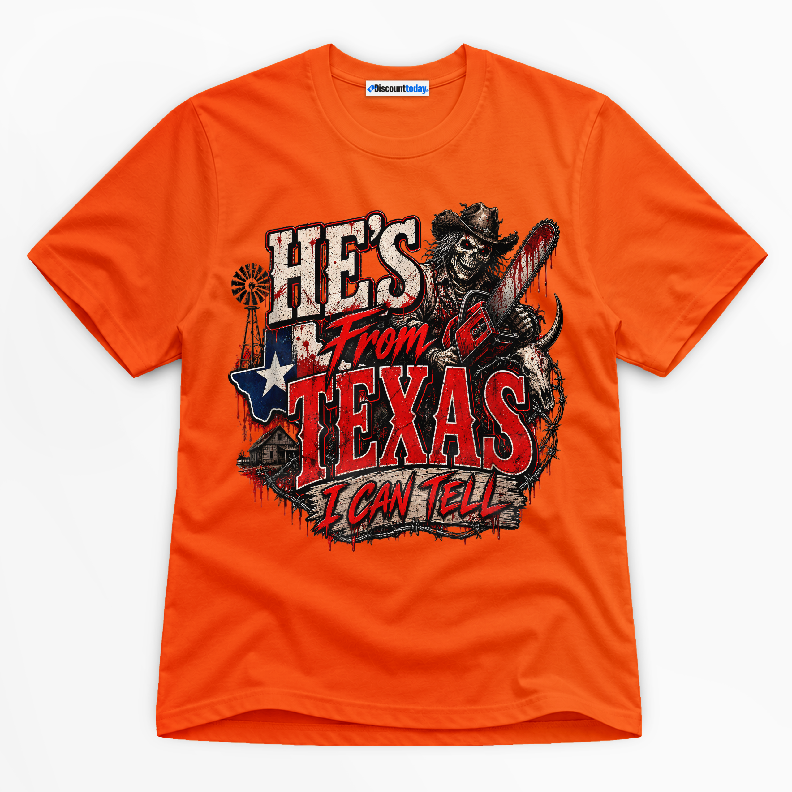 He's From Texas I Can Tell Premium Graphic Ver 9 T-Shirt - Halloween catona-0981-v3