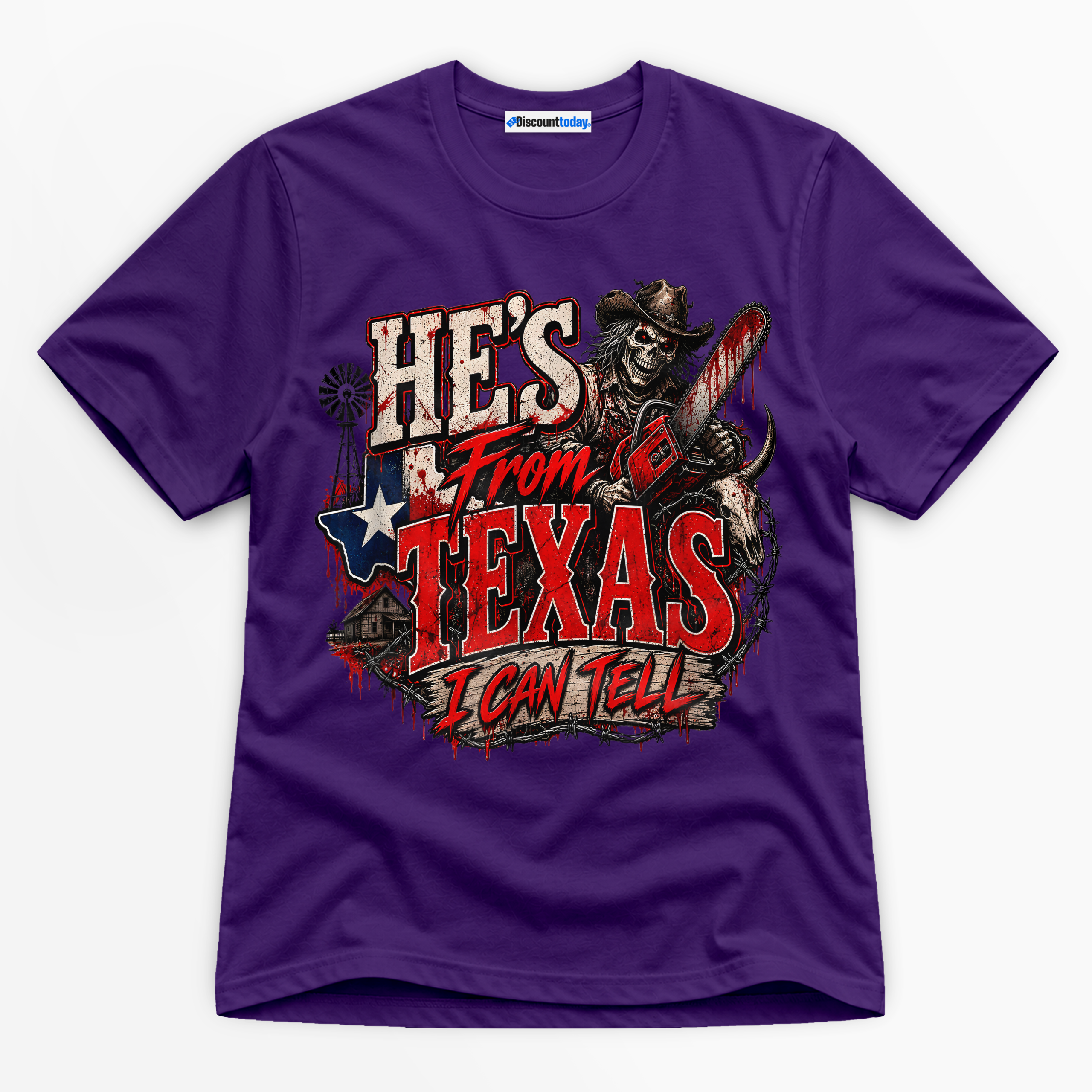 He's From Texas I Can Tell Premium Graphic Ver 9 T-Shirt - Halloween catona-0981-v8