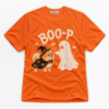 Boo-P Ghost And Dog Premium Graphic Ver 2 T-Shirt - Halloween catona-0991-v1