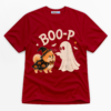 Boo-P Ghost And Dog Premium Graphic Ver 2 T-Shirt - Halloween catona-0991-v4