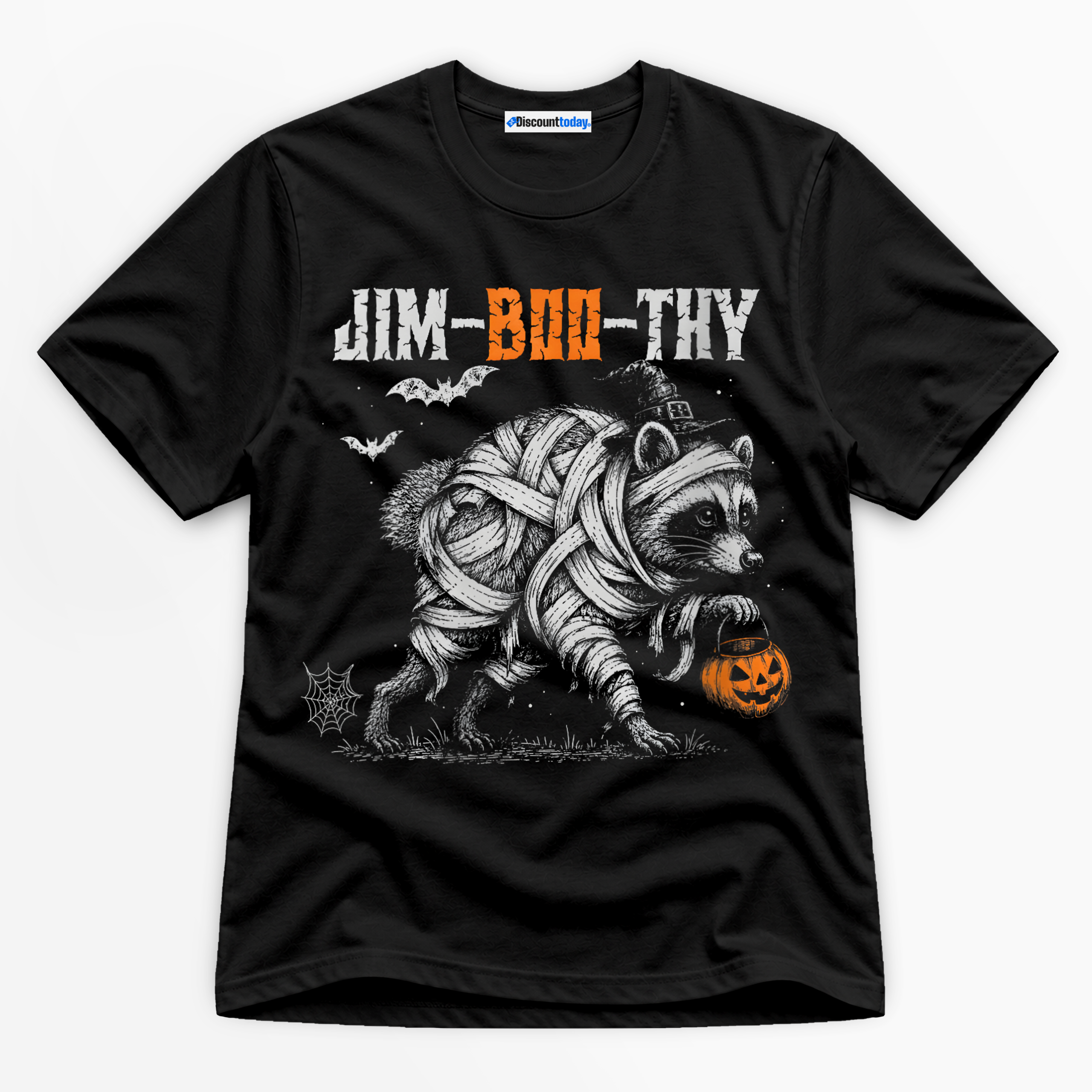 Jim-Boo-Thy Mummy Raccoon Premium Graphic T-Shirt - Halloween catona-1007
