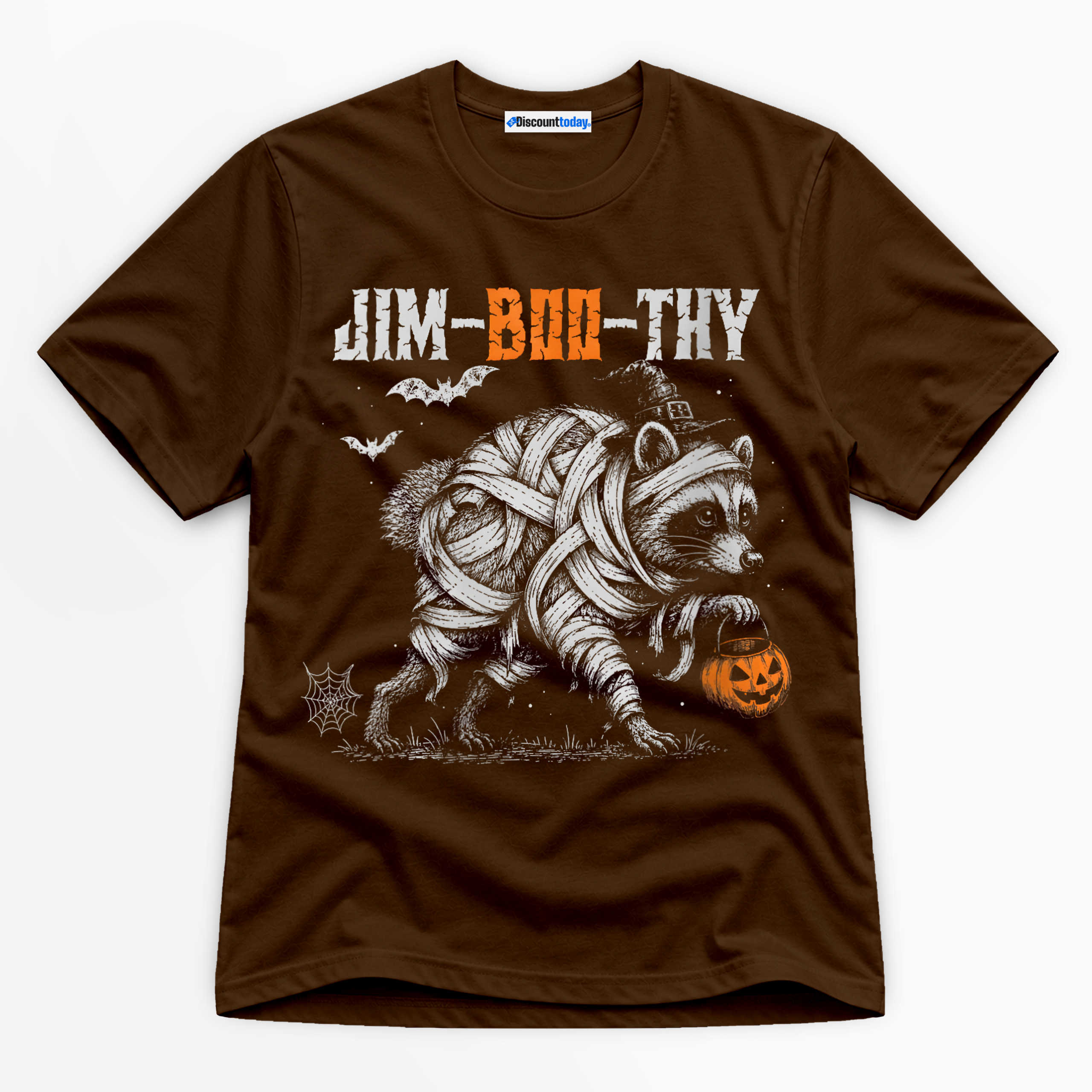 Jim-Boo-Thy Mummy Raccoon Premium Graphic T-Shirt - Halloween catona-1007-v1