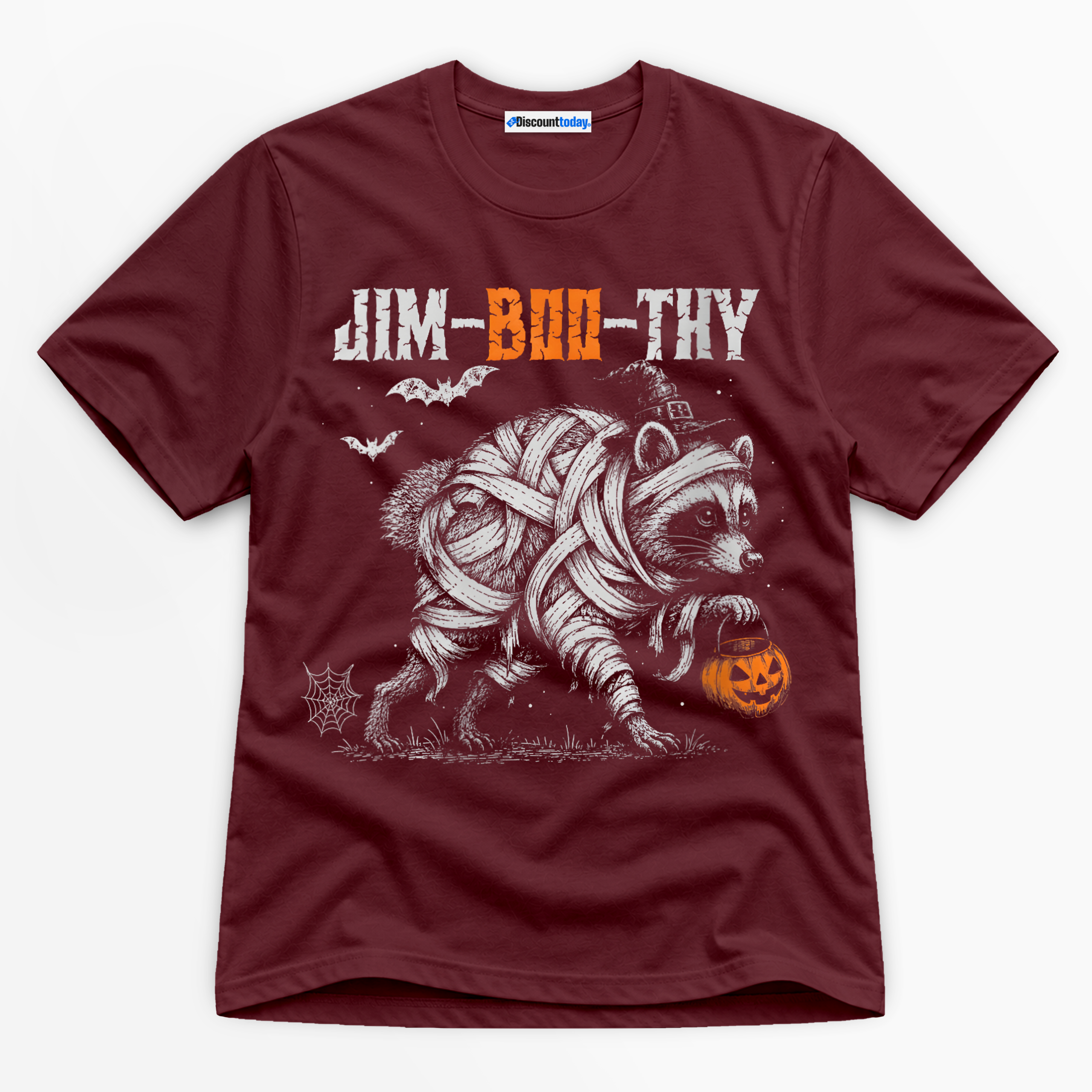 Jim-Boo-Thy Mummy Raccoon Premium Graphic T-Shirt - Halloween catona-1007-v2