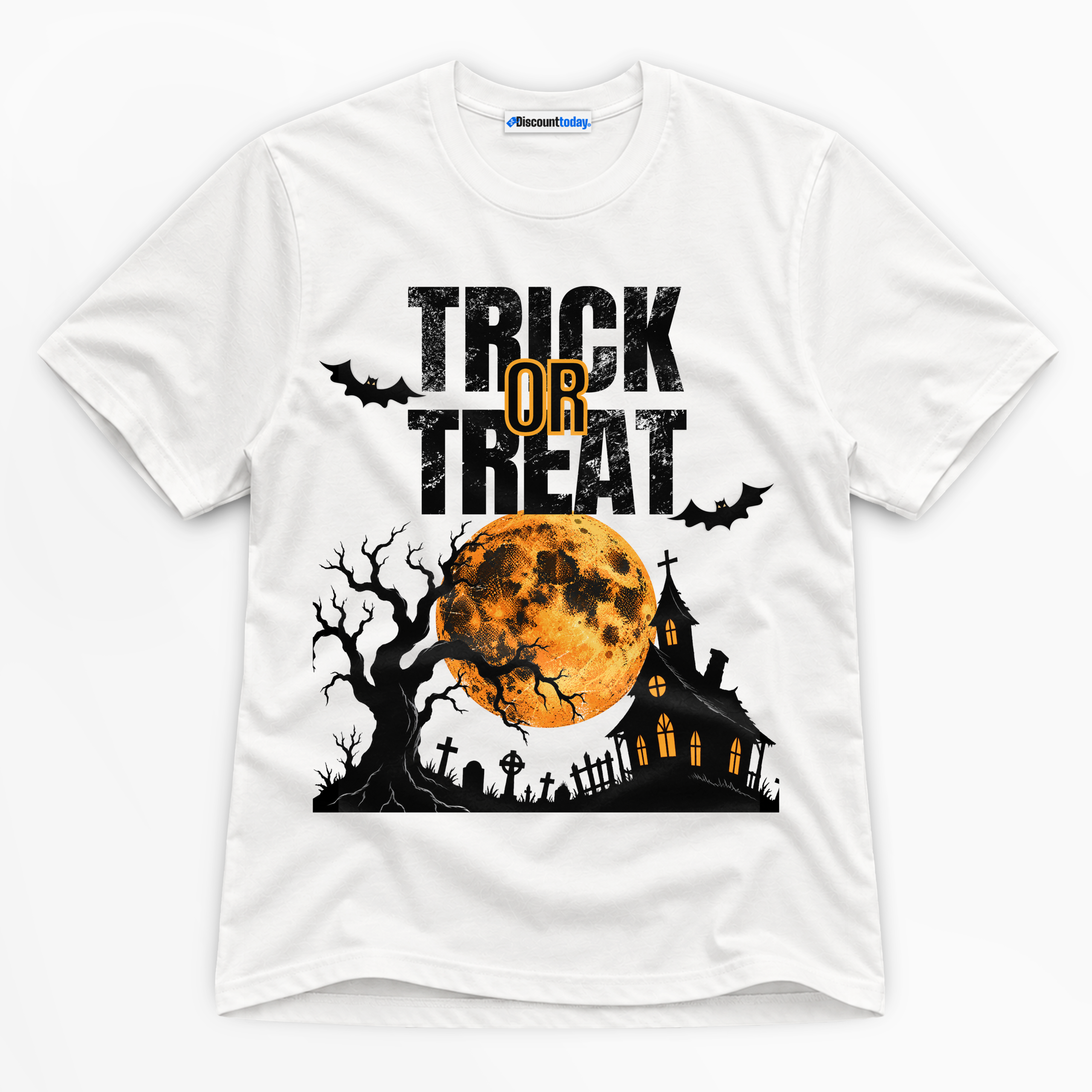 Trick Or Treat Haunted House Premium Graphic T-Shirt - Halloween catona-1012