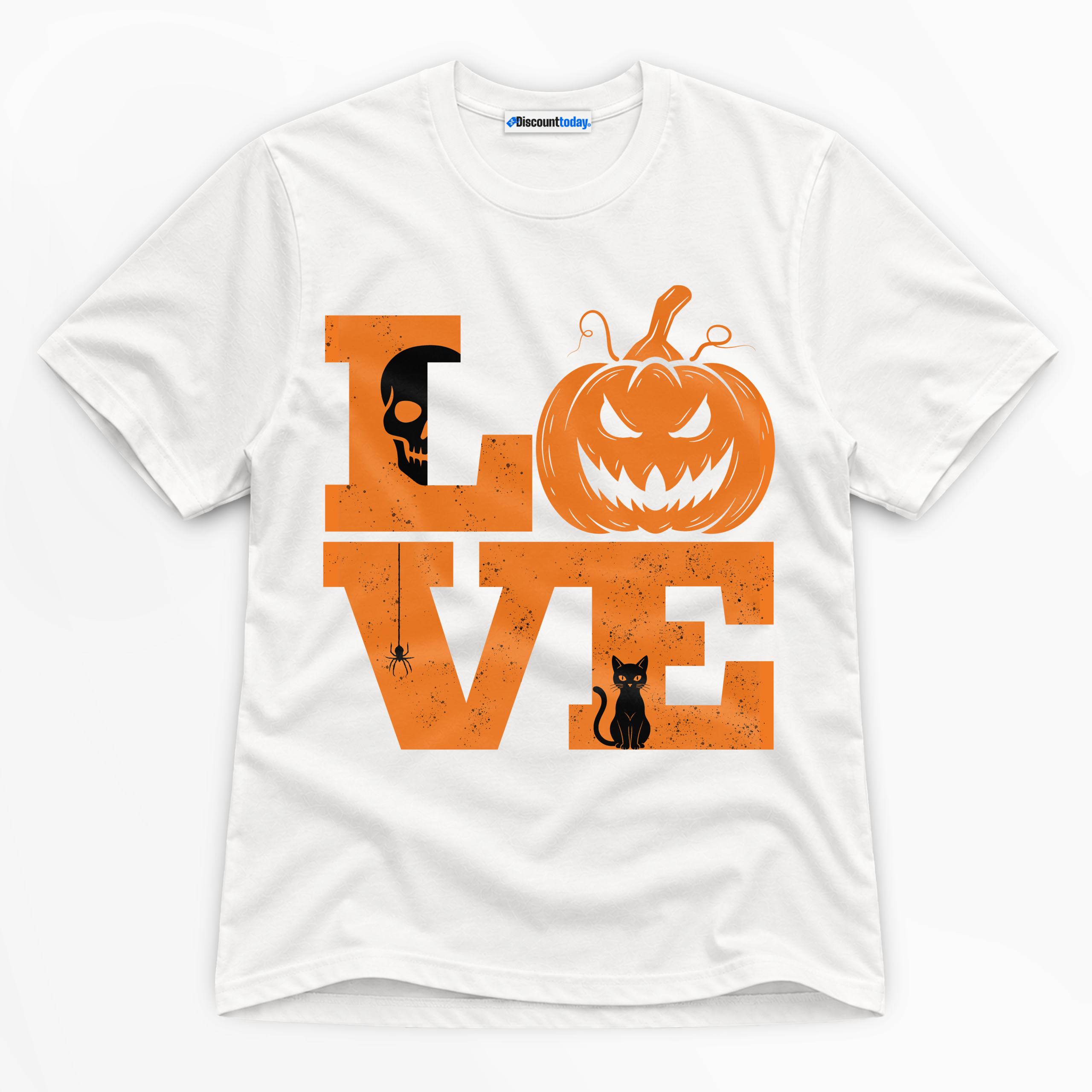 Halloween Love Pumpkin Premium Graphic T-Shirt - Halloween catona-1013-v1