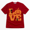 Halloween Love Pumpkin Premium Graphic T-Shirt - Halloween catona-1013-v3