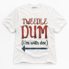 Tweedle Dum I'm With Dee Premium Graphic T-Shirt - Halloween catona-1024-v1