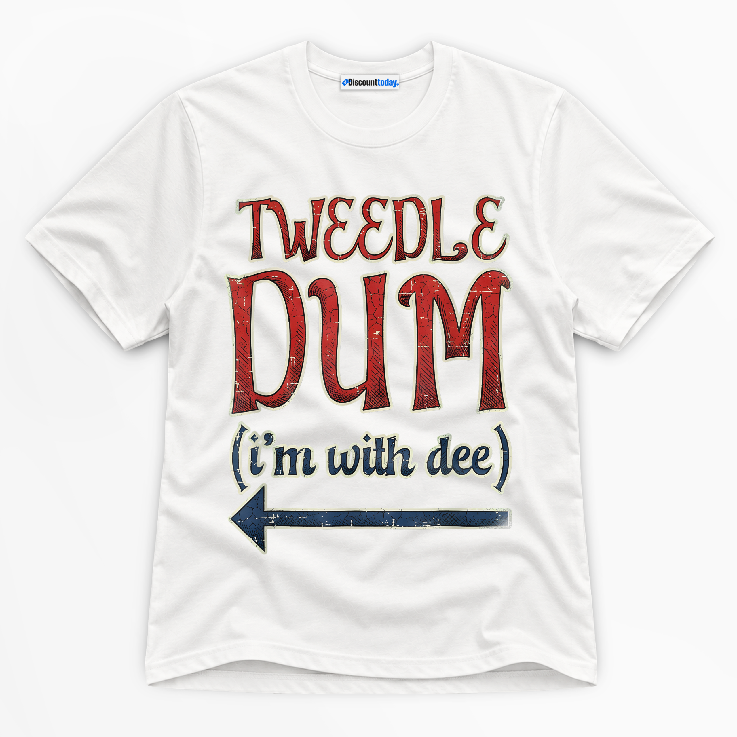 Tweedle Dum I'm With Dee Premium Graphic T-Shirt - Halloween catona-1024-v1