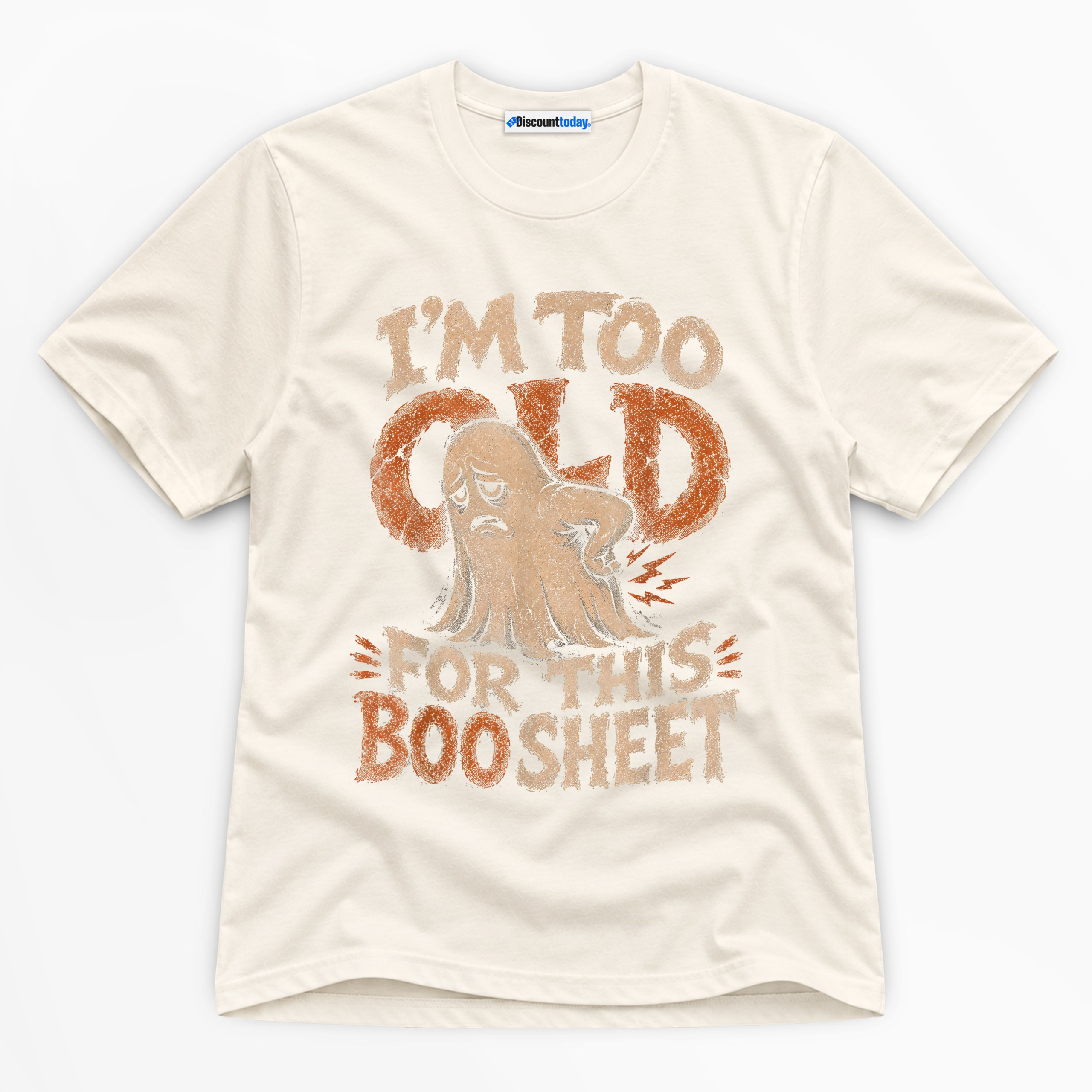 I'm Too Old For This Boo Sheet Premium Graphic T-Shirt - Halloween catona-1026-v1