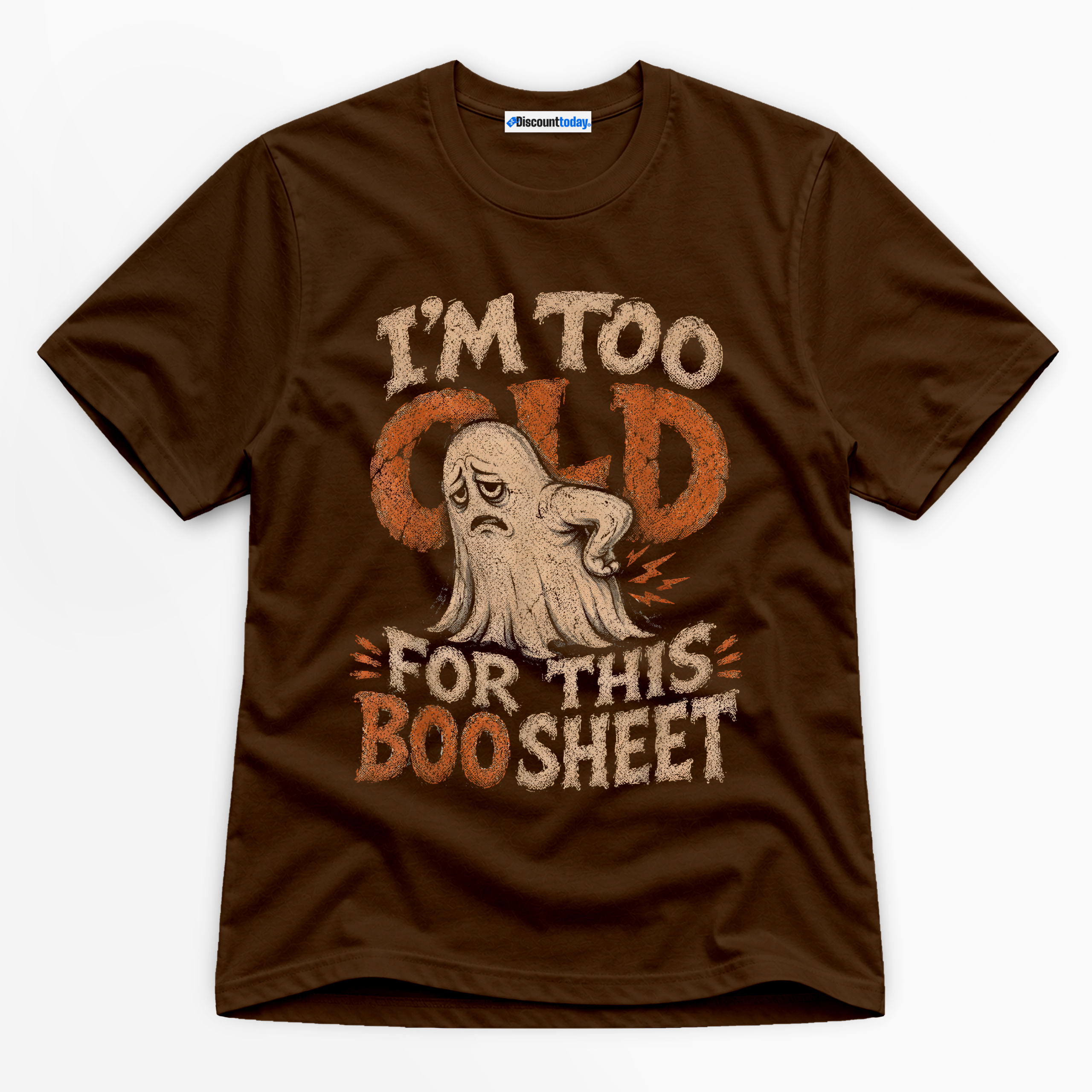 I'm Too Old For This Boo Sheet Premium Graphic T-Shirt - Halloween catona-1026-v3