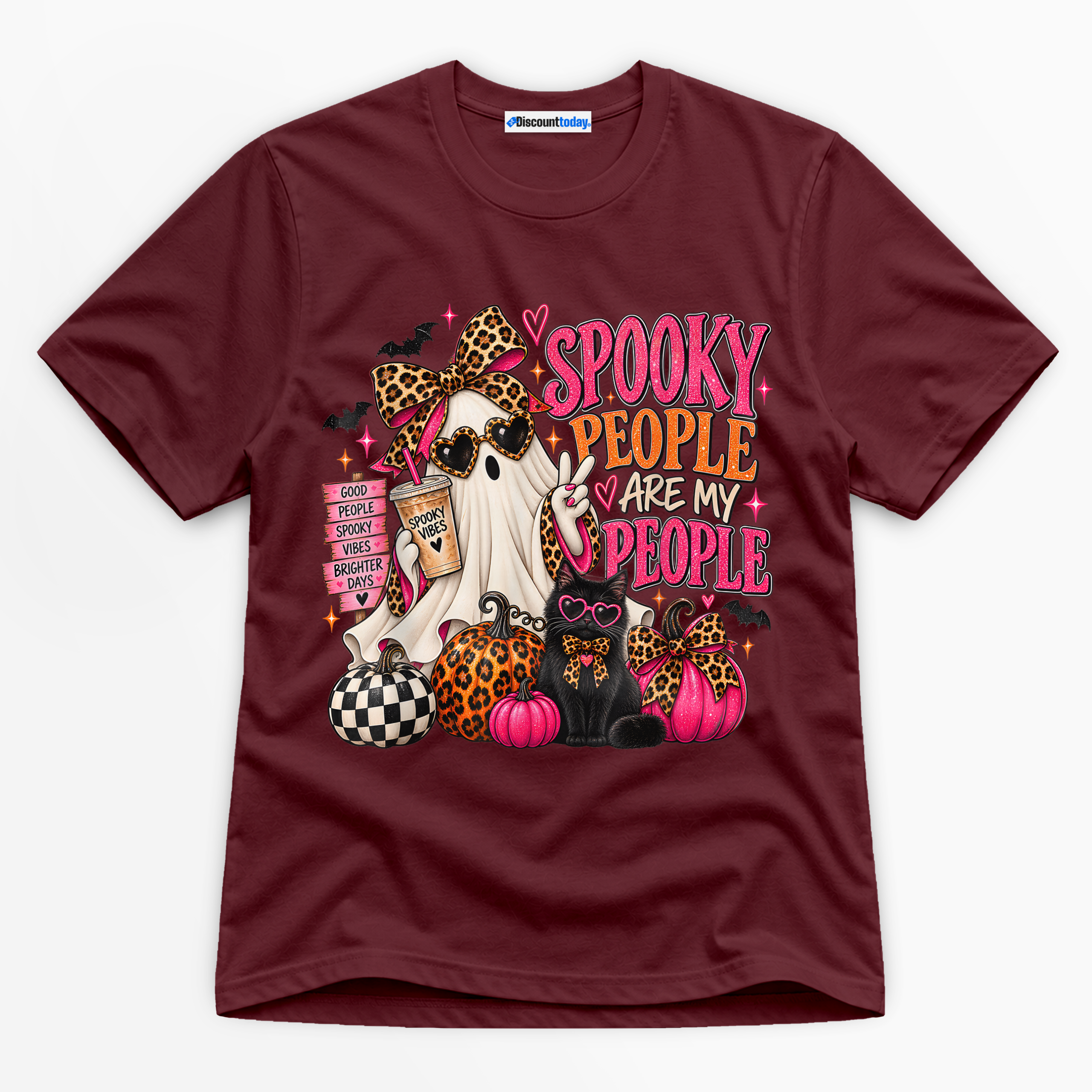 Spooky People Are My People Premium Graphic T-Shirt - Halloween catona-1029-v5