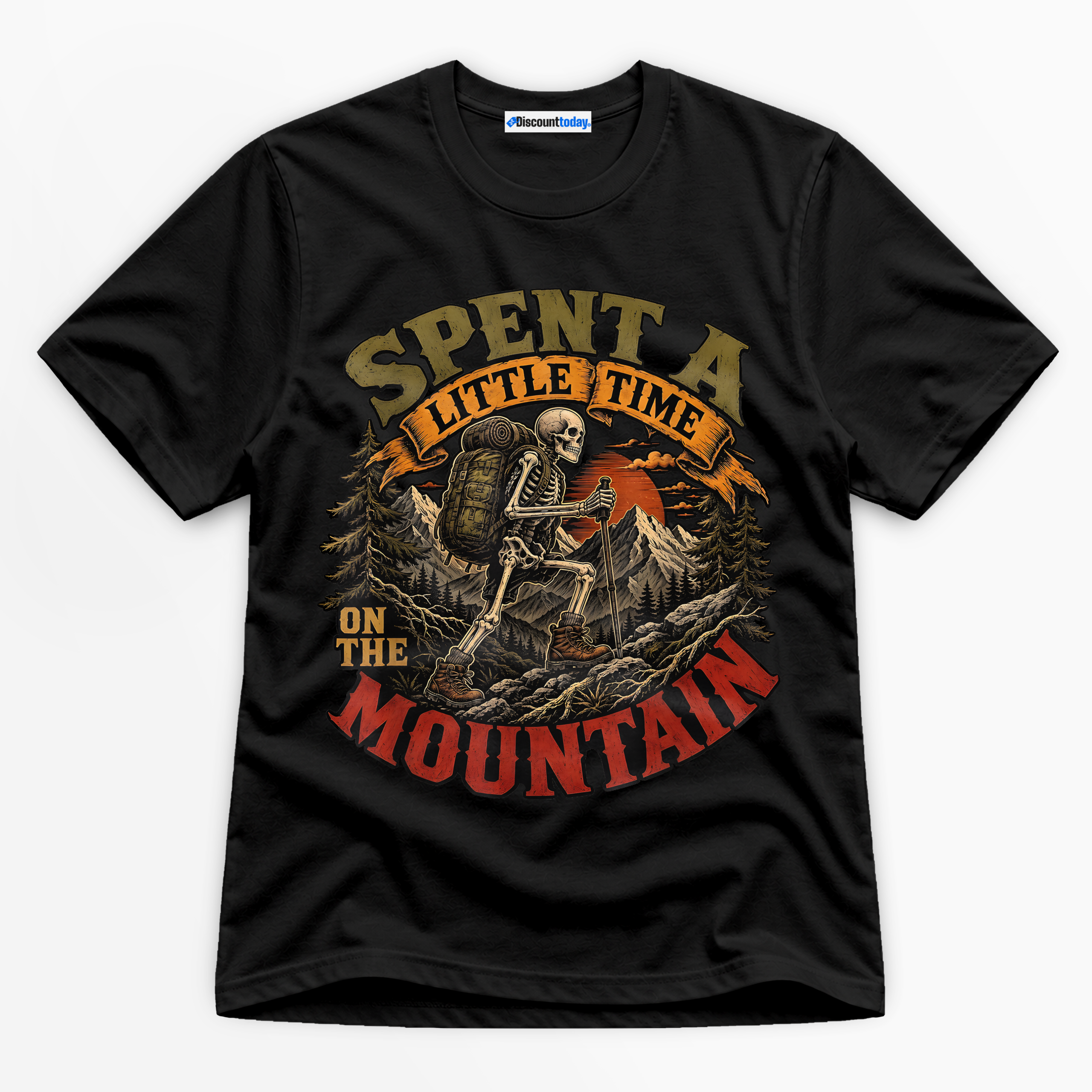 Spent A Little Time On The Mountain Premium Graphic T-Shirt - Halloween catona-1032