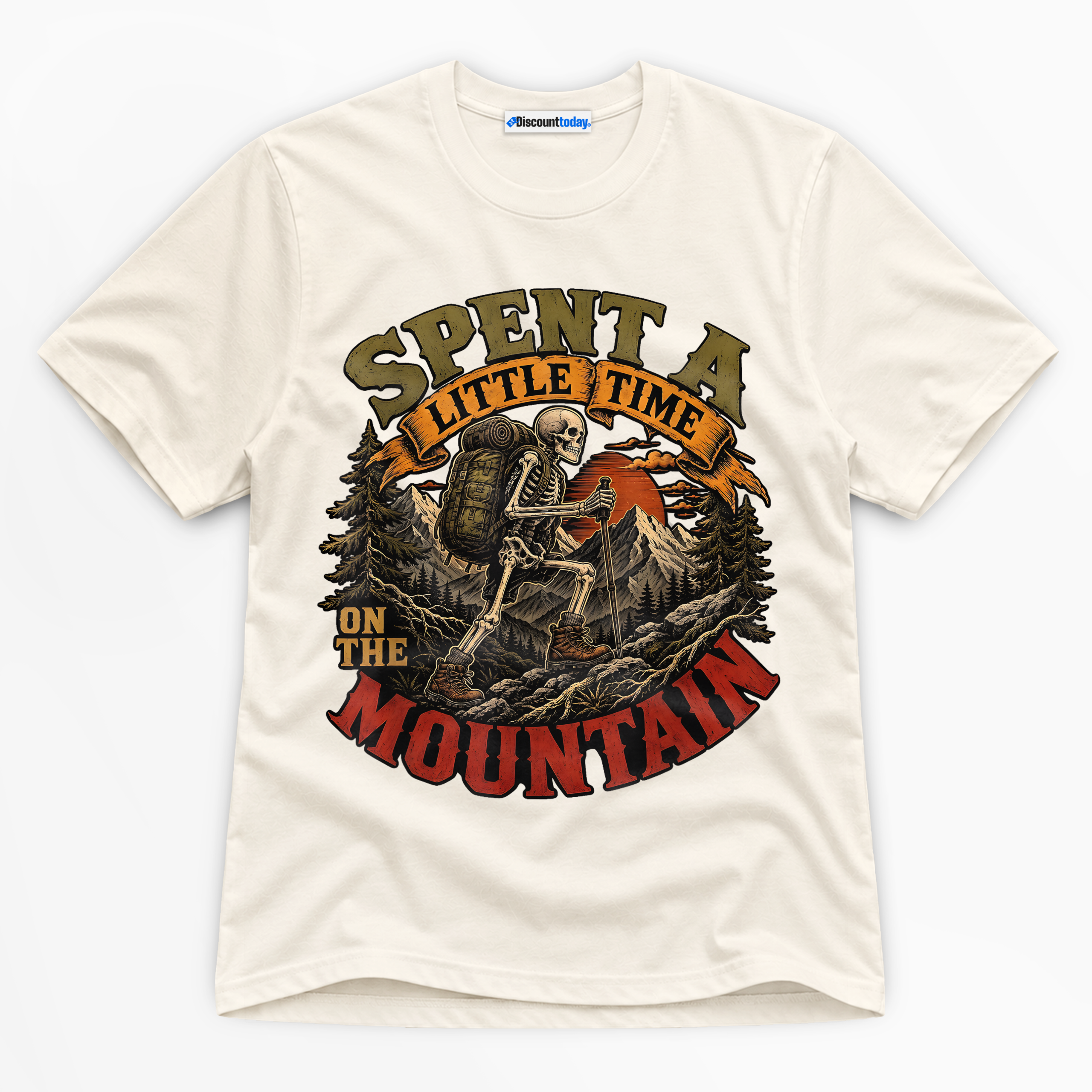 Spent A Little Time On The Mountain Premium Graphic T-Shirt - Halloween catona-1032-v2
