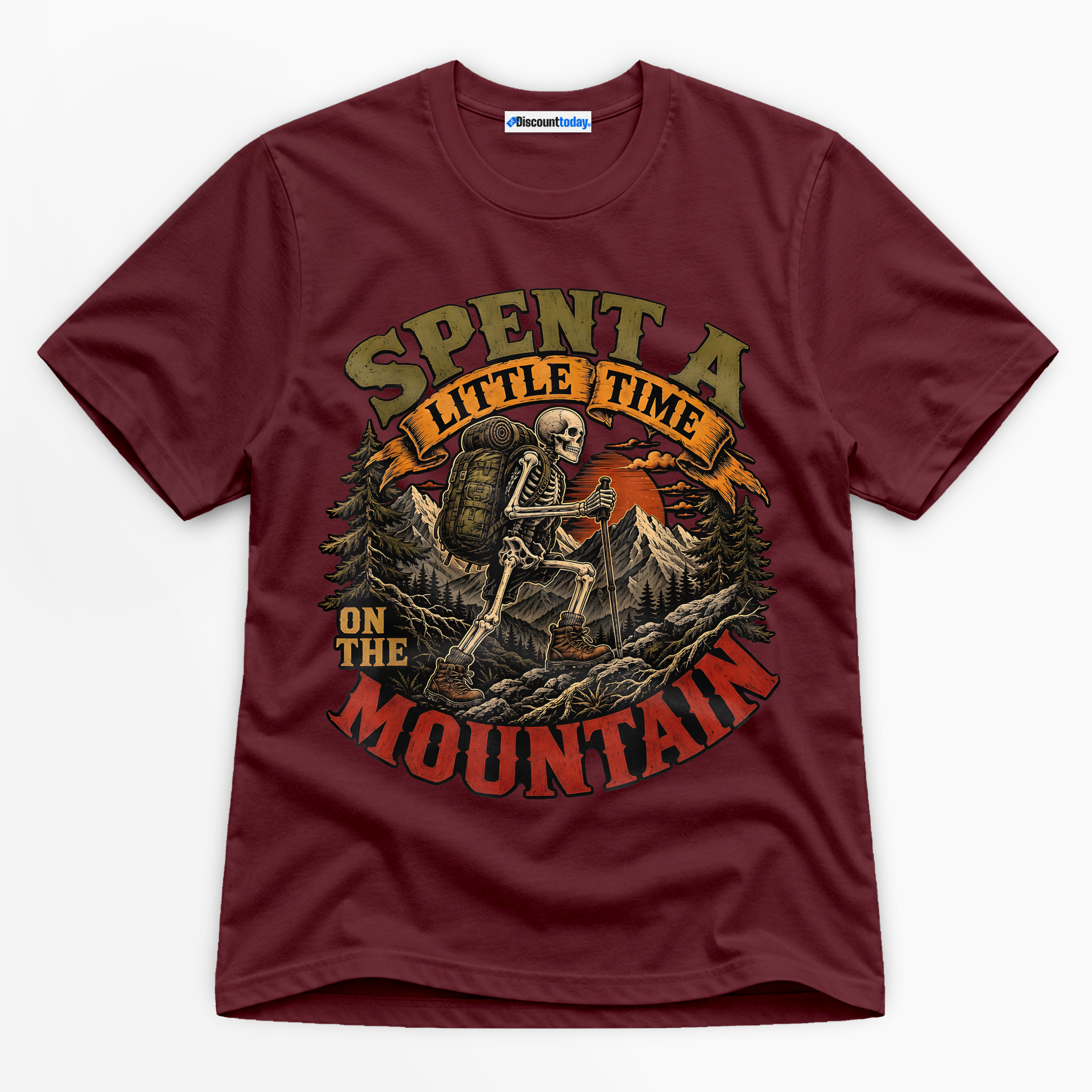 Spent A Little Time On The Mountain Premium Graphic T-Shirt - Halloween catona-1032-v3