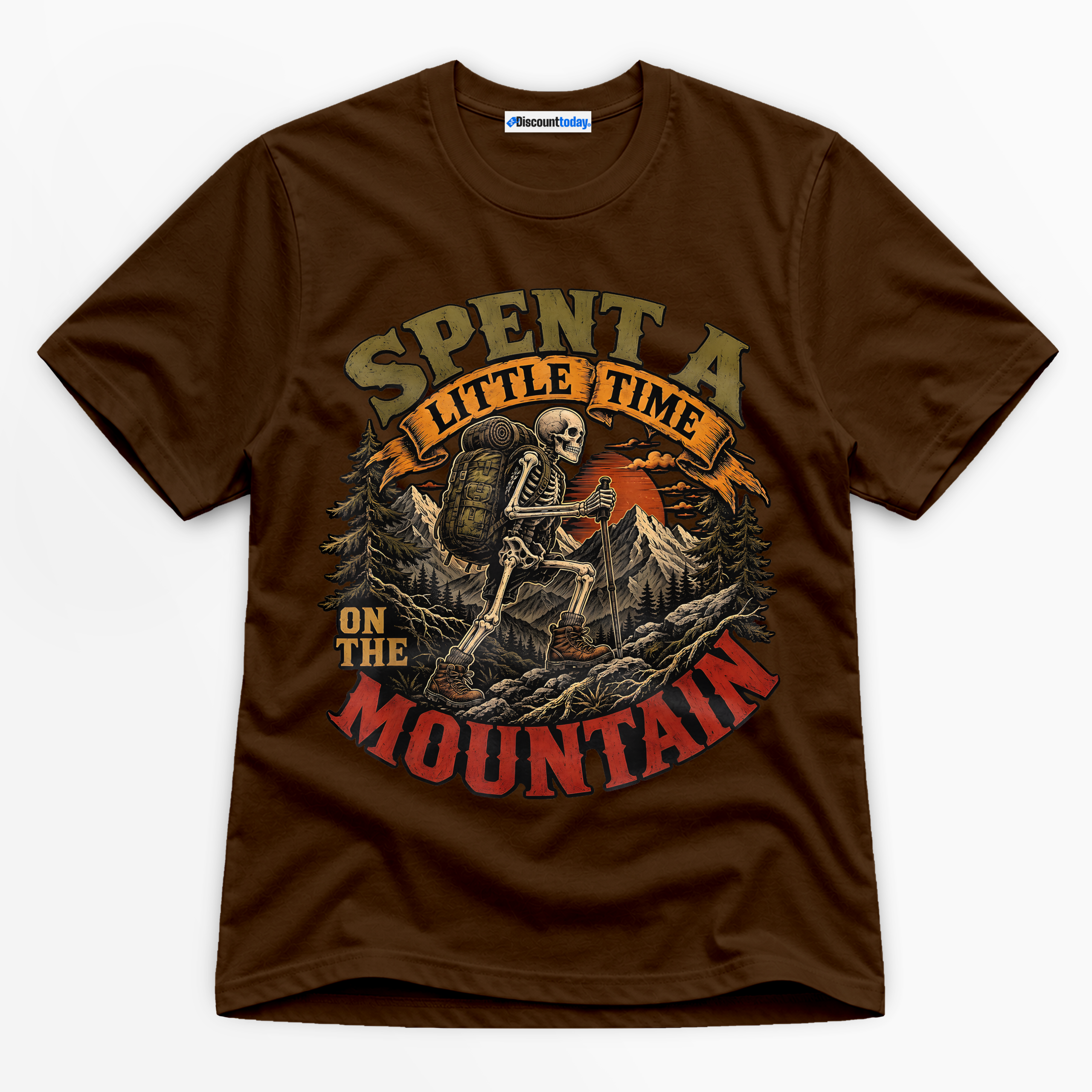 Spent A Little Time On The Mountain Premium Graphic T-Shirt - Halloween catona-1032-v4