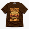 Science Teachers Love Brains Premium Graphic T-Shirt - Halloween catona-1035-v4