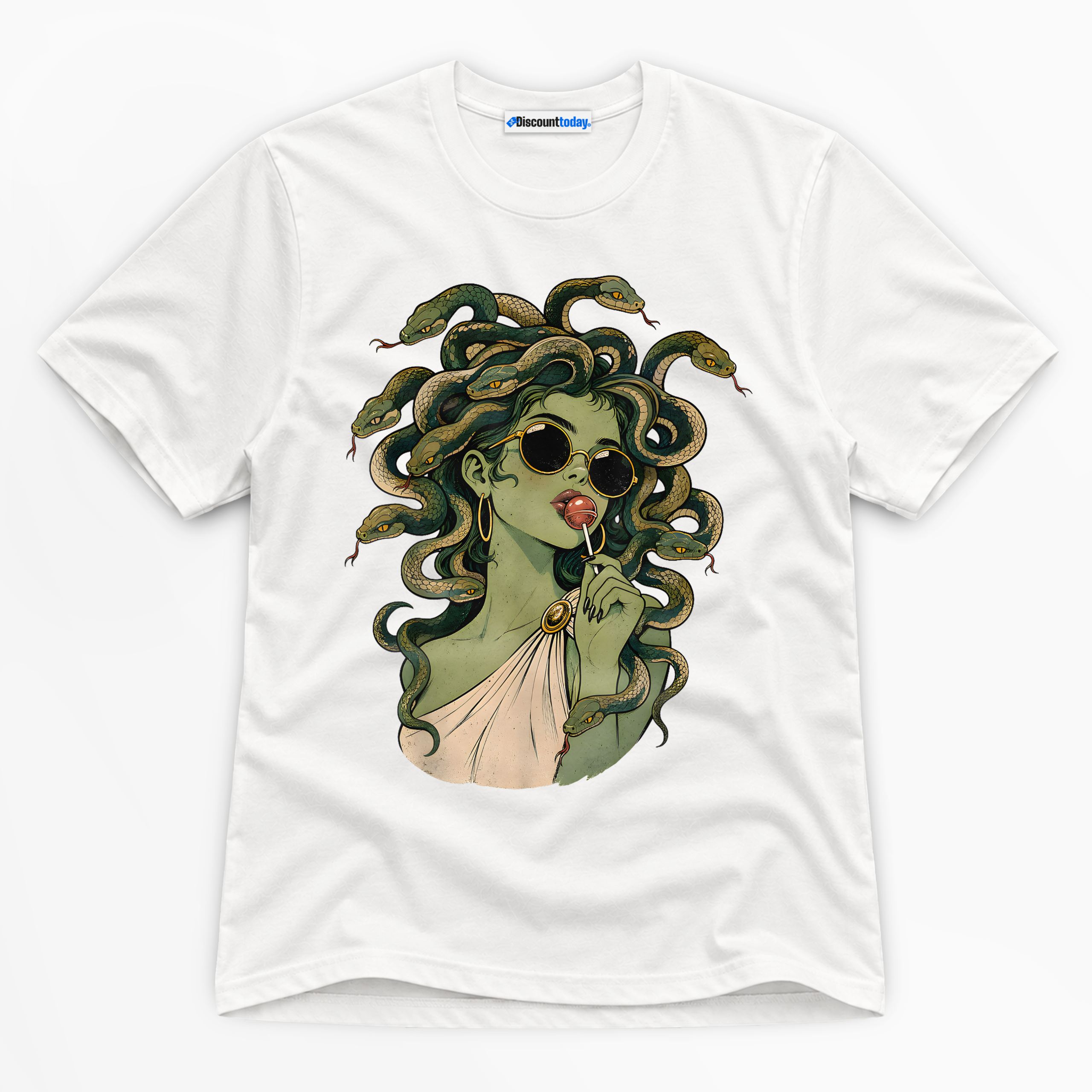 Medusa Lollipop Premium Graphic T-Shirt - Halloween catona-1040-v1