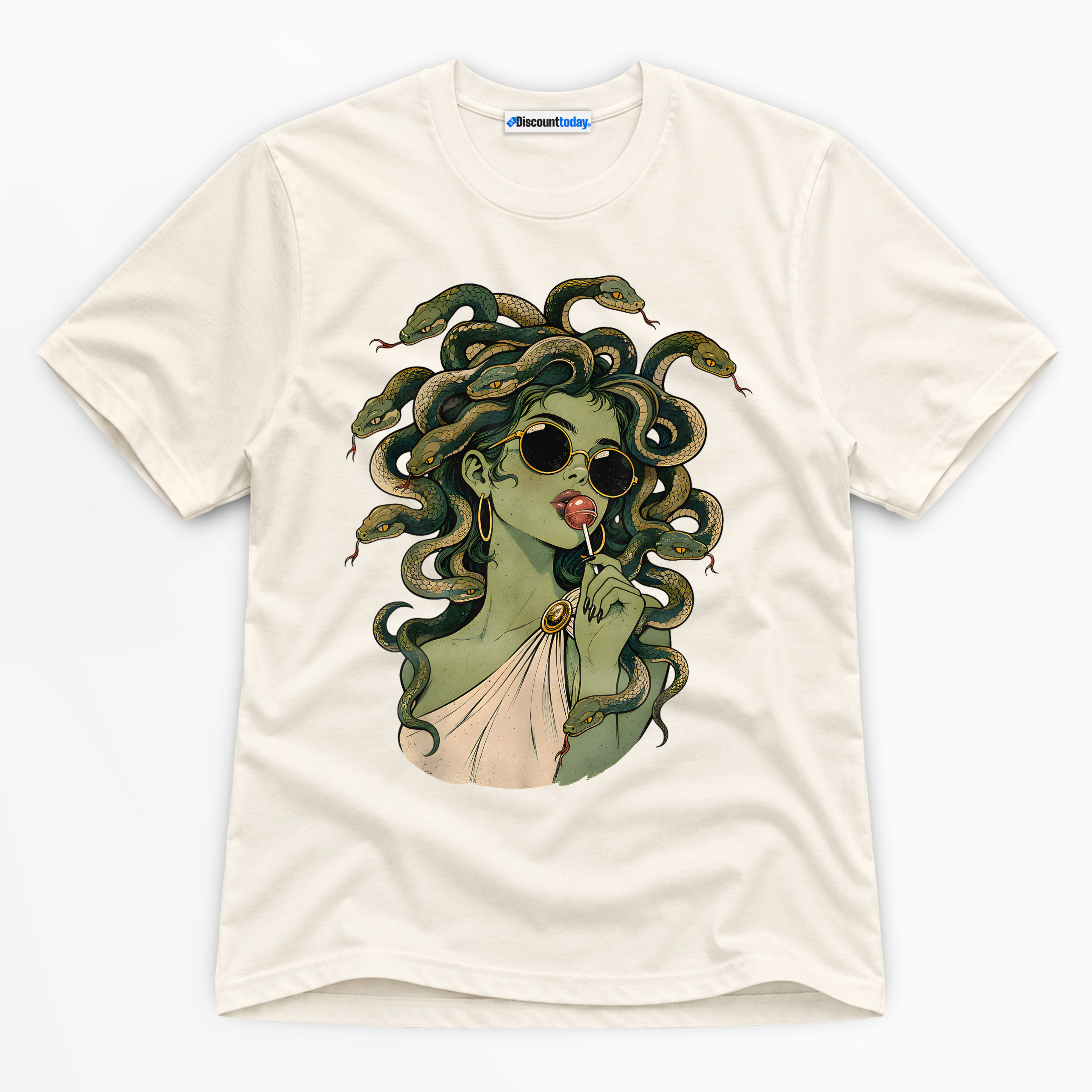 Medusa Lollipop Premium Graphic T-Shirt - Halloween catona-1040-v2