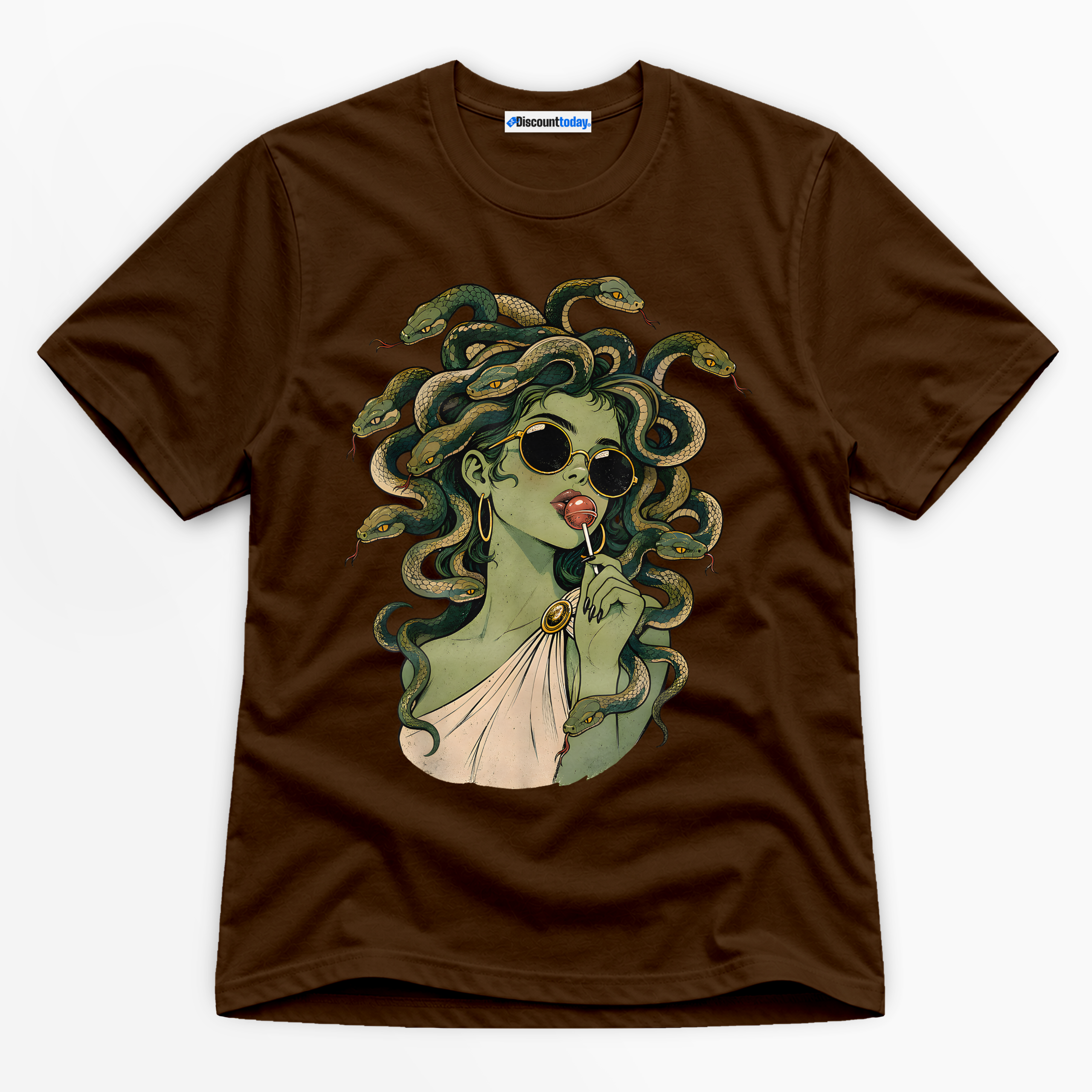 Medusa Lollipop Premium Graphic T-Shirt - Halloween catona-1040-v4