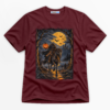 Headless Horseman Pumpkin Rider Premium Graphic T-Shirt - Halloween catona-1049-v3