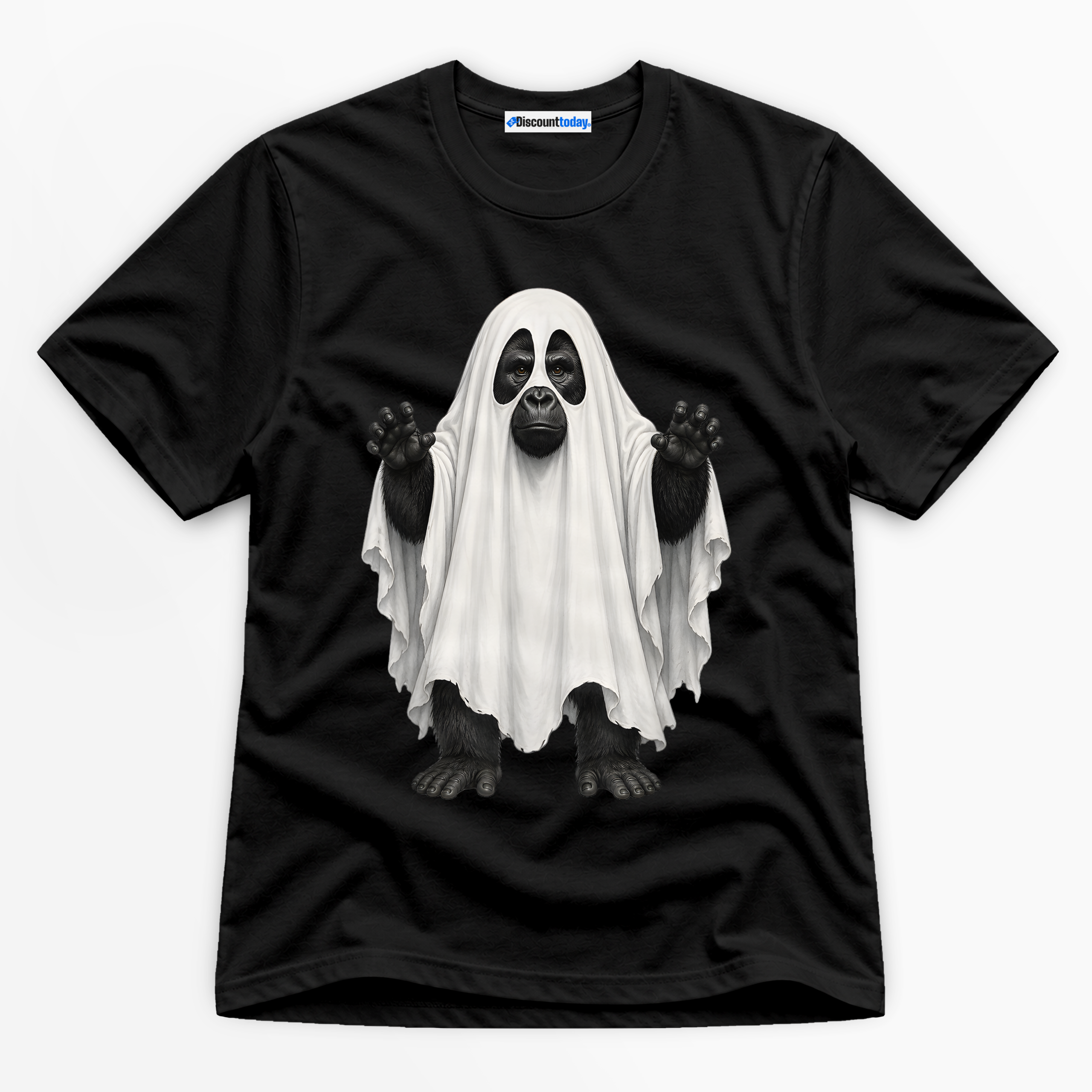 Ghost Gorilla Premium Graphic T-Shirt - Halloween catona-1067