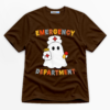 Emergency Department Ghost Nurse Premium Graphic T-Shirt - Halloween catona-1081-v3