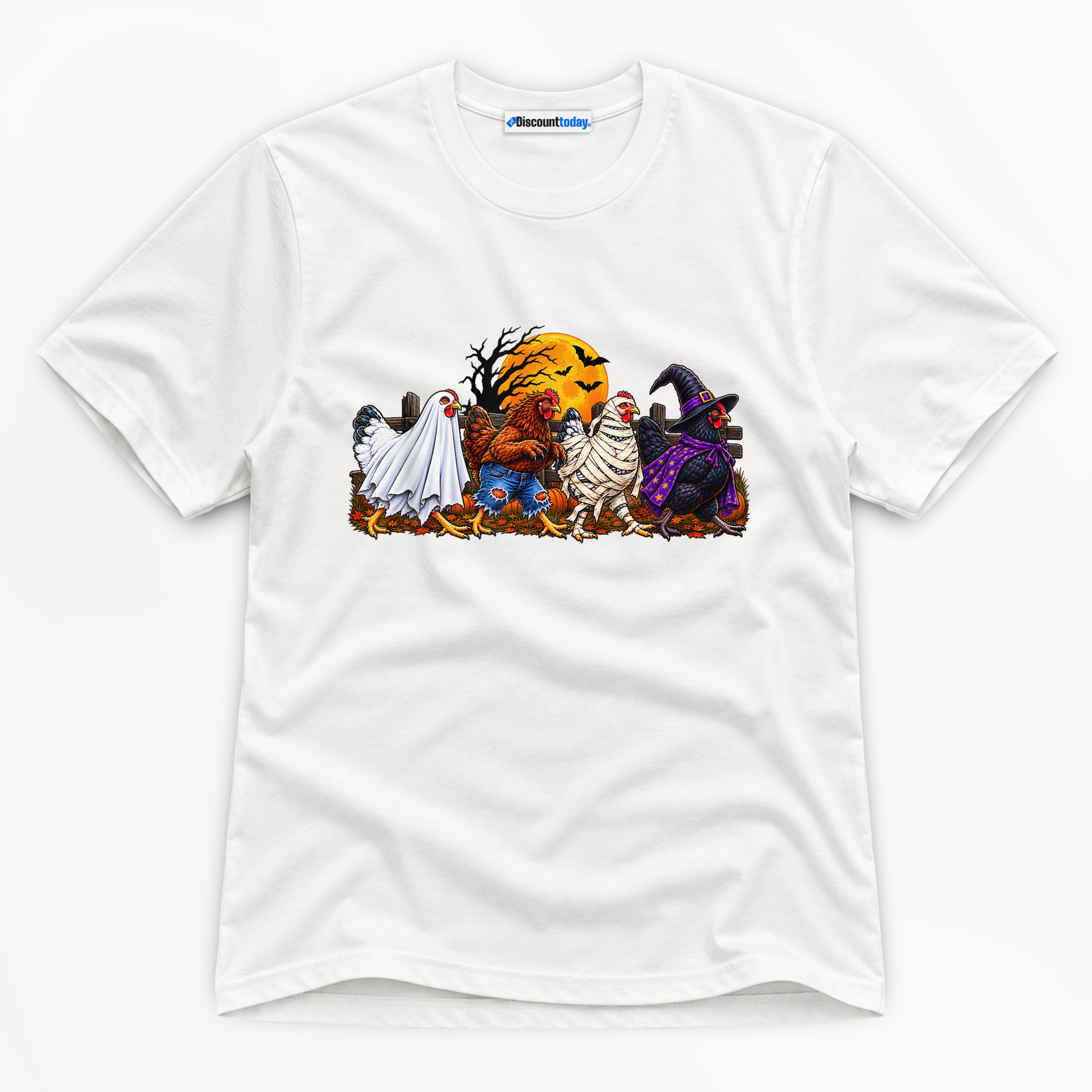 Halloween Chickens Costumes Premium Graphic T-Shirt - Halloween catona-1088-v1
