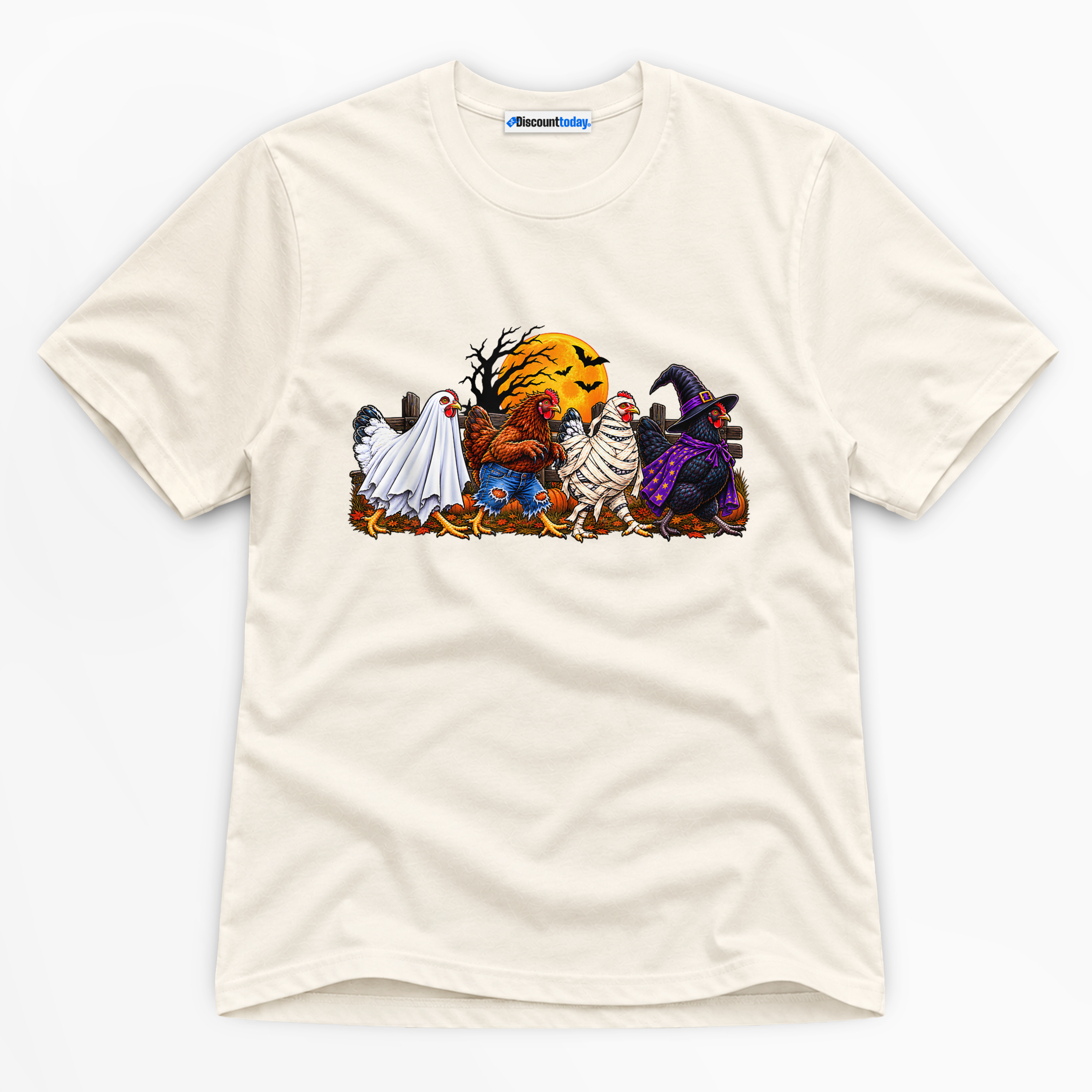Halloween Chickens Costumes Premium Graphic T-Shirt - Halloween catona-1088-v2