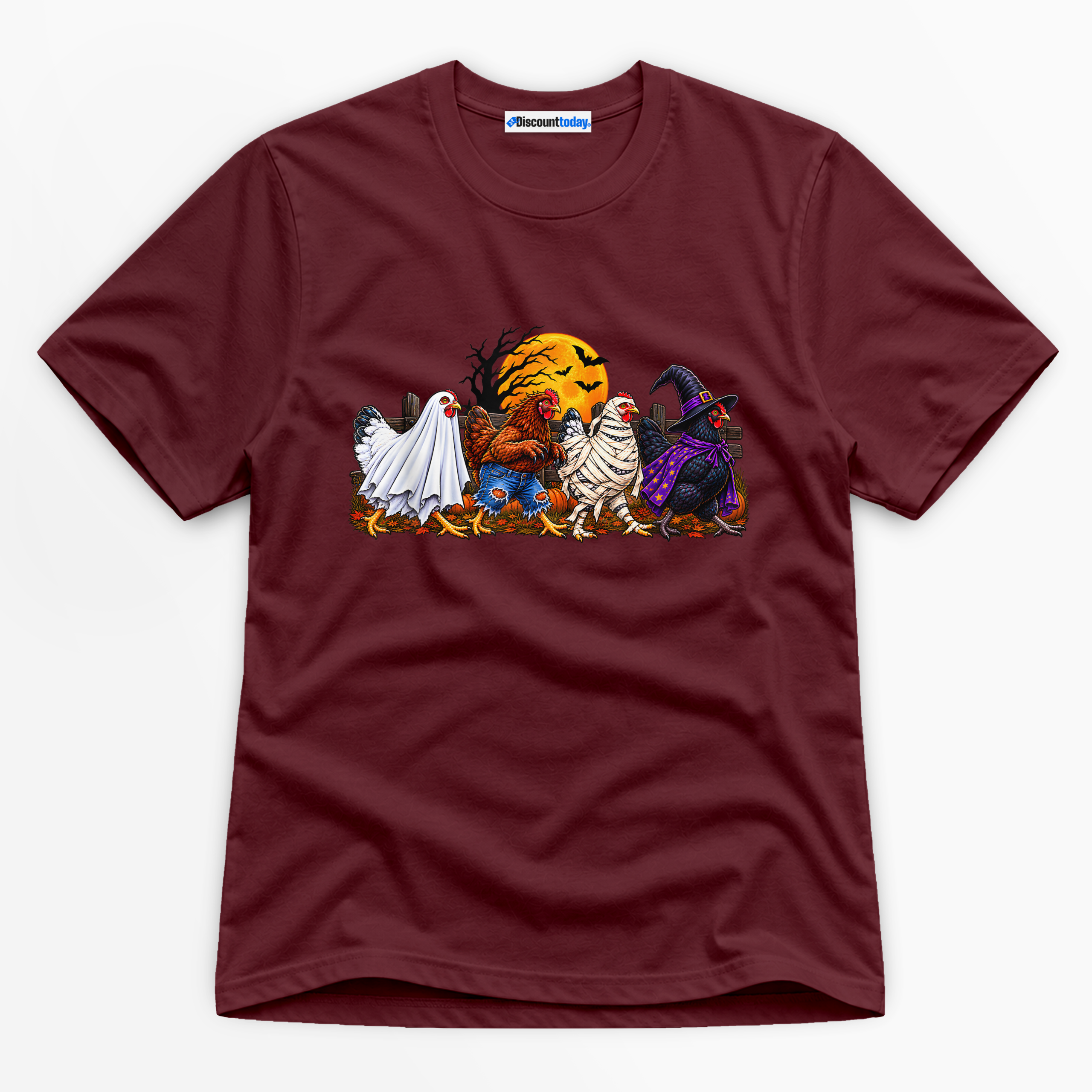 Halloween Chickens Costumes Premium Graphic T-Shirt - Halloween catona-1088-v3