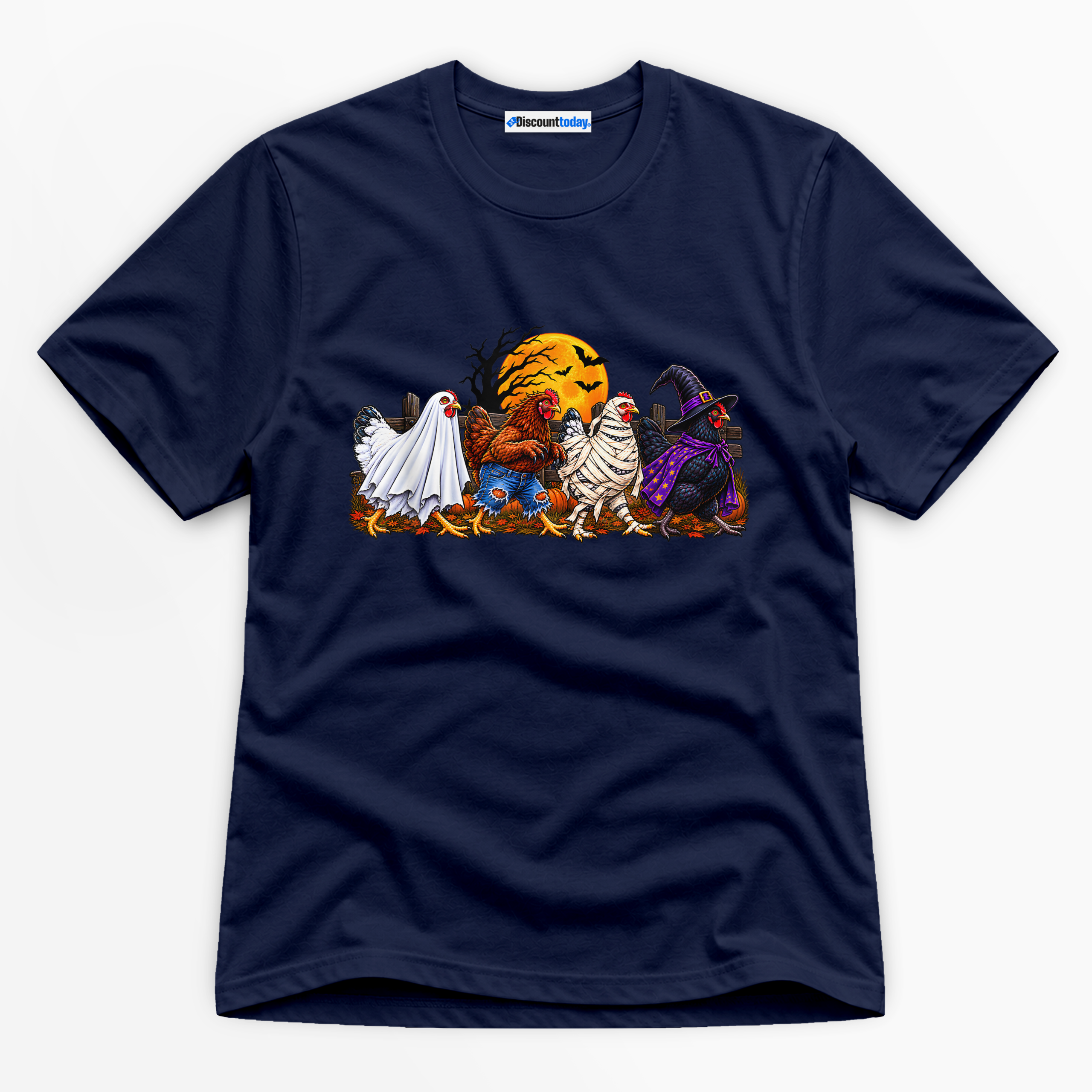 Halloween Chickens Costumes Premium Graphic T-Shirt - Halloween catona-1088-v5