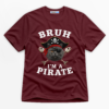 Bruh I'm A Pirate Cat Premium Graphic T-Shirt - Halloween catona-1089-v1