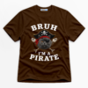 Bruh I'm A Pirate Cat Premium Graphic T-Shirt - Halloween catona-1089-v2