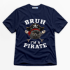 Bruh I'm A Pirate Cat Premium Graphic T-Shirt - Halloween catona-1089-v3