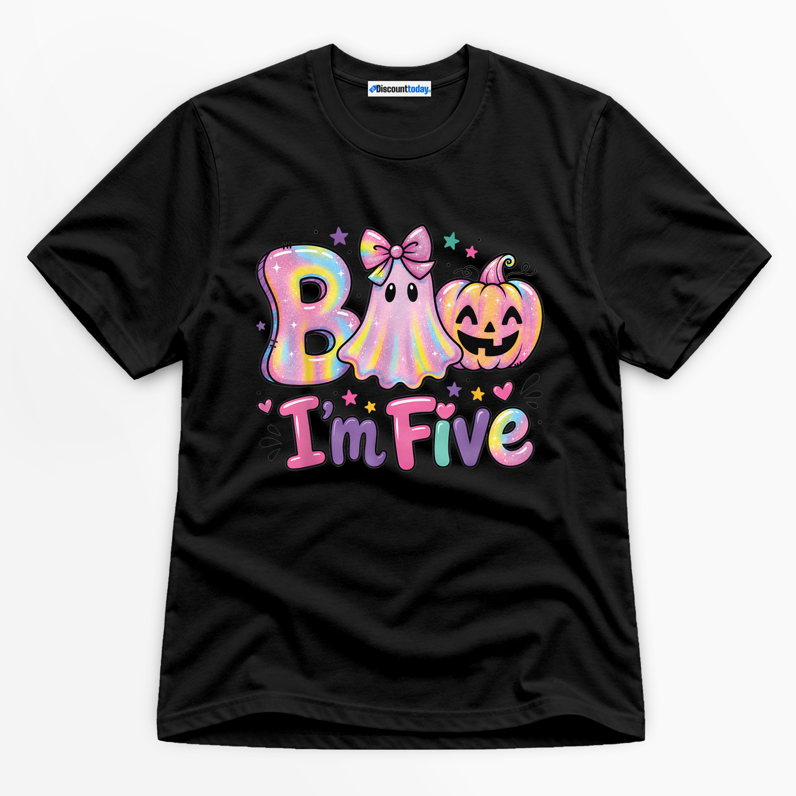 Boo I'm Five Premium Graphic T-Shirt - Halloween catona-1091