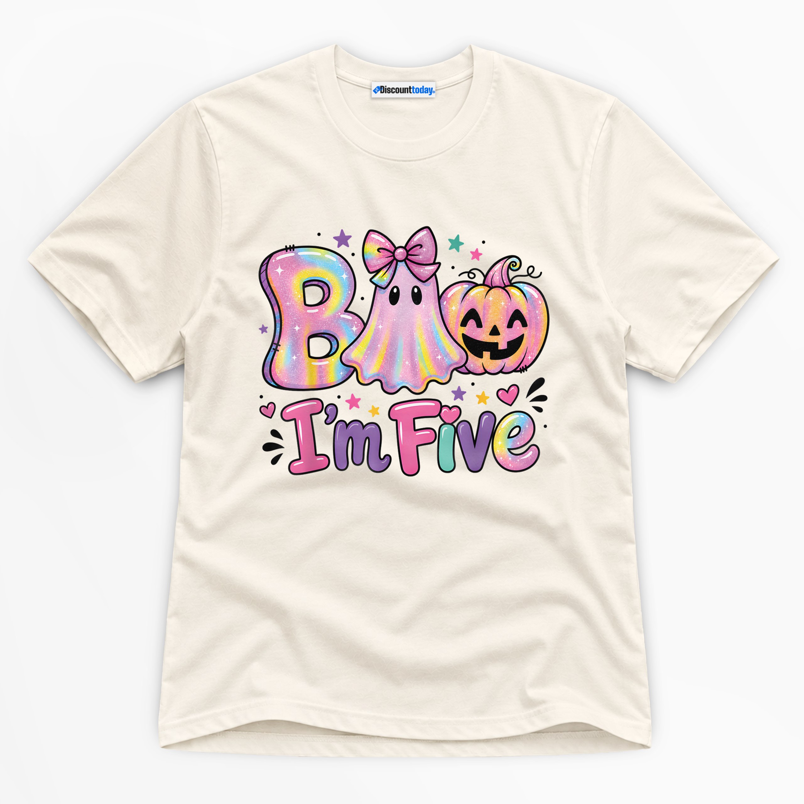 Boo I'm Five Premium Graphic T-Shirt - Halloween catona-1091-v2