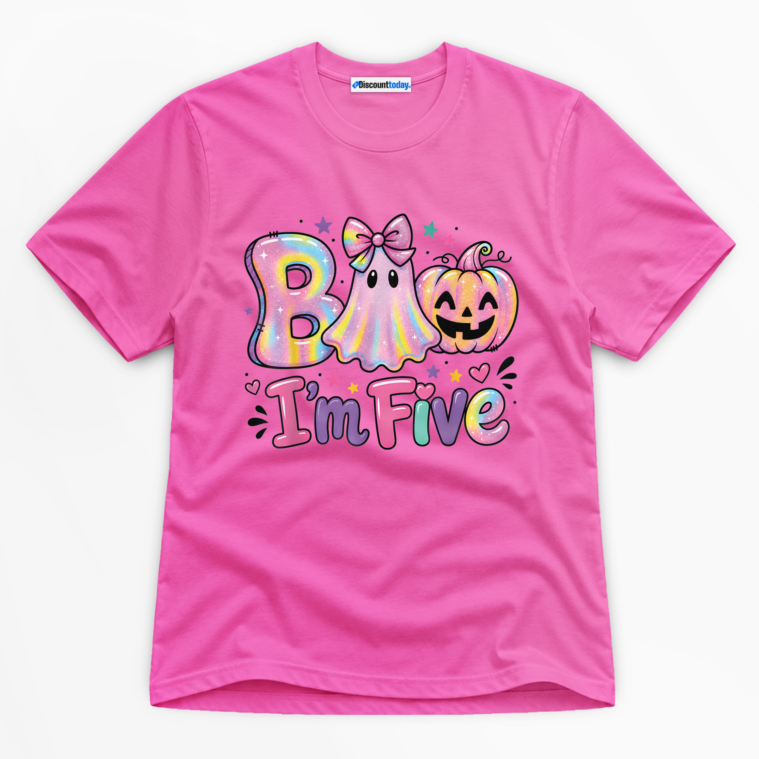 Boo I'm Five Premium Graphic T-Shirt - Halloween catona-1091-v3