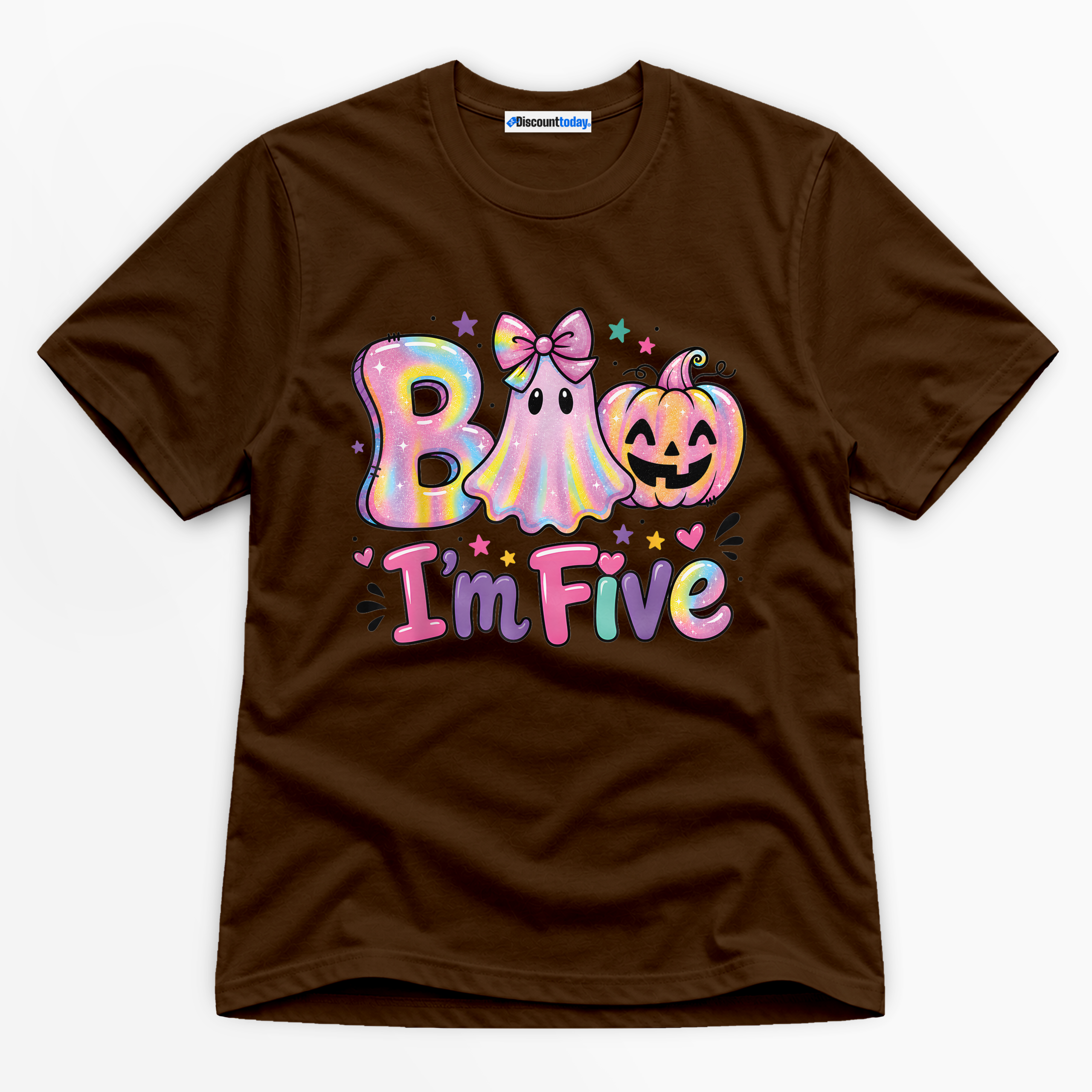 Boo I'm Five Premium Graphic T-Shirt - Halloween catona-1091-v4