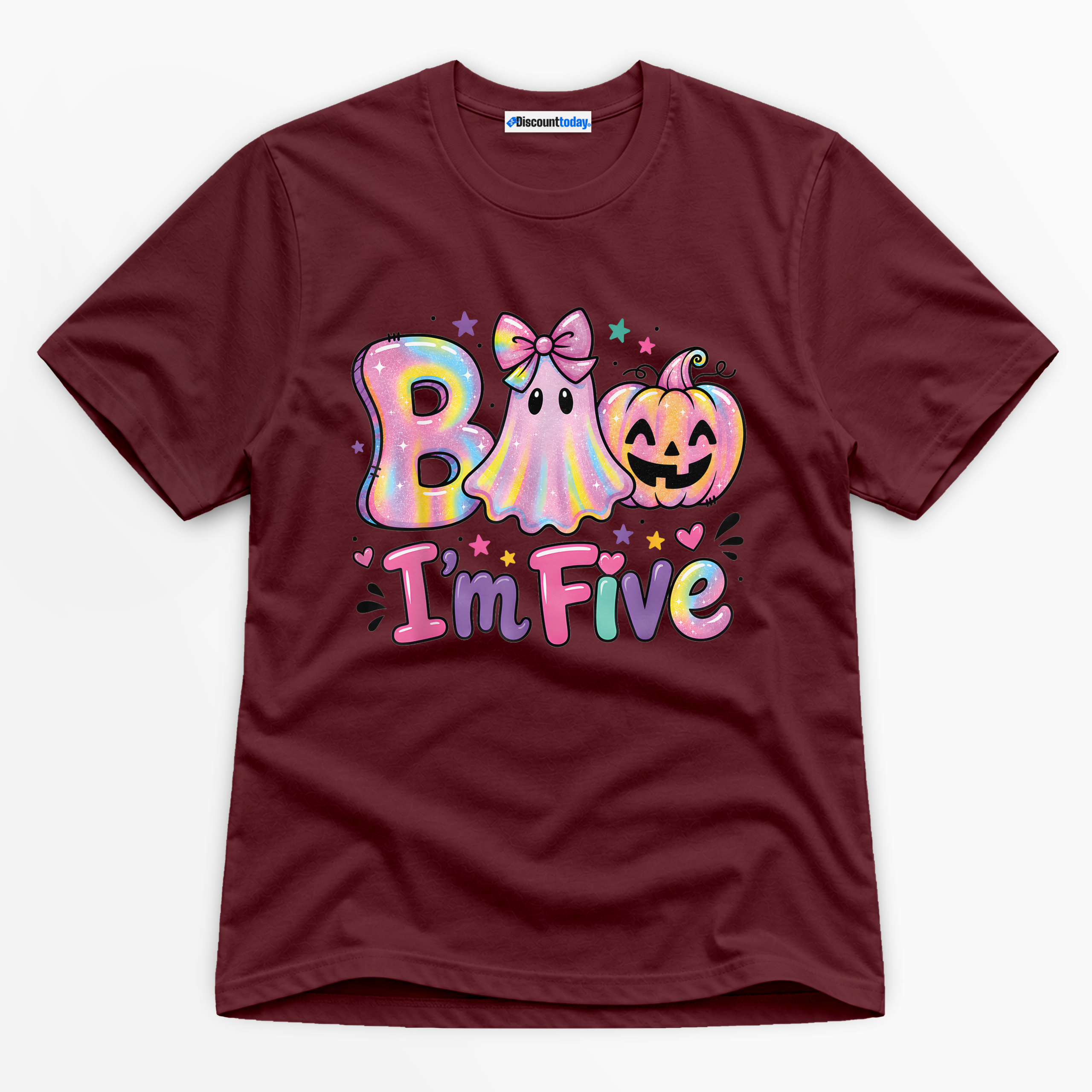 Boo I'm Five Premium Graphic T-Shirt - Halloween catona-1091-v5