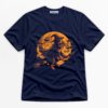 Witch Dog Riding Broom Premium Graphic Ver 1 T-Shirt - Halloween catona-1095-v1