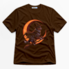 Witch Dog Riding Broom Premium Graphic Ver 2 T-Shirt - Halloween catona-1097-v2
