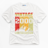 Vintage 2000 Limited Edition Premium Graphic T-Shirt - Birthday catona-1099-v1